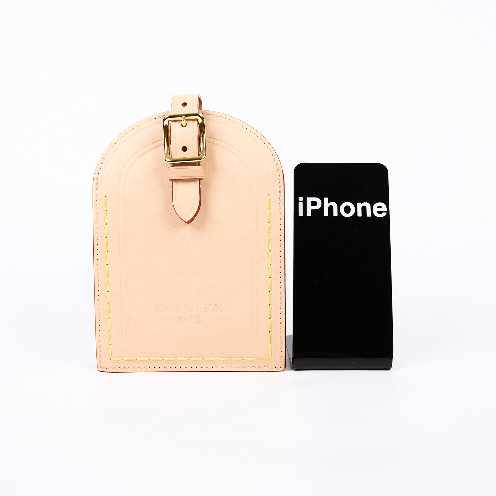 路易威登 LOUIS VUITTON Name Tag XL 肩背包 手提包 M82225 晶片款 原色皮革Name Tag XL肩背包 原廠盒子/防塵袋/背帶
