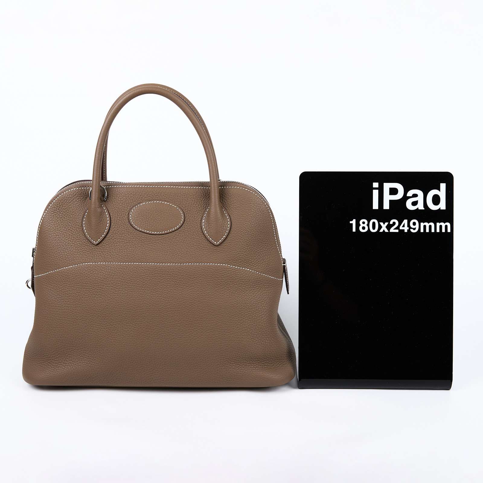 愛馬仕 Hermes Bolide Bag 柏莉包 31 銀色五金 大象灰 H073419CK18 /DIT993 AN  原廠盒子/防塵袋/背帶/鎖組/購買證明正本/雨衣