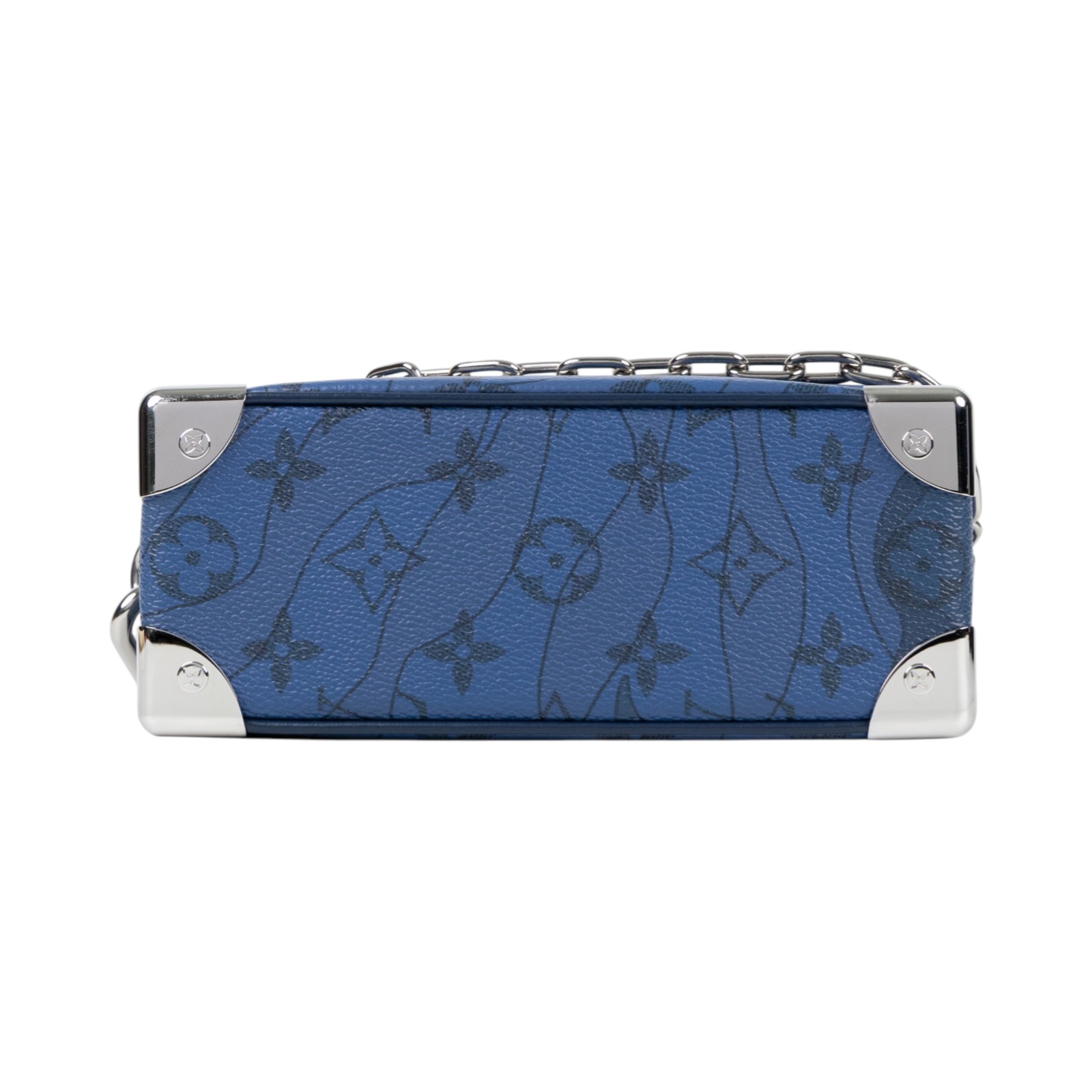 路易威登 LOUIS VUITTON Mini Soft Trunk 肩背包 斜背包 M22588 晶片款 深藍水滴Mini Soft Trunk 防塵袋