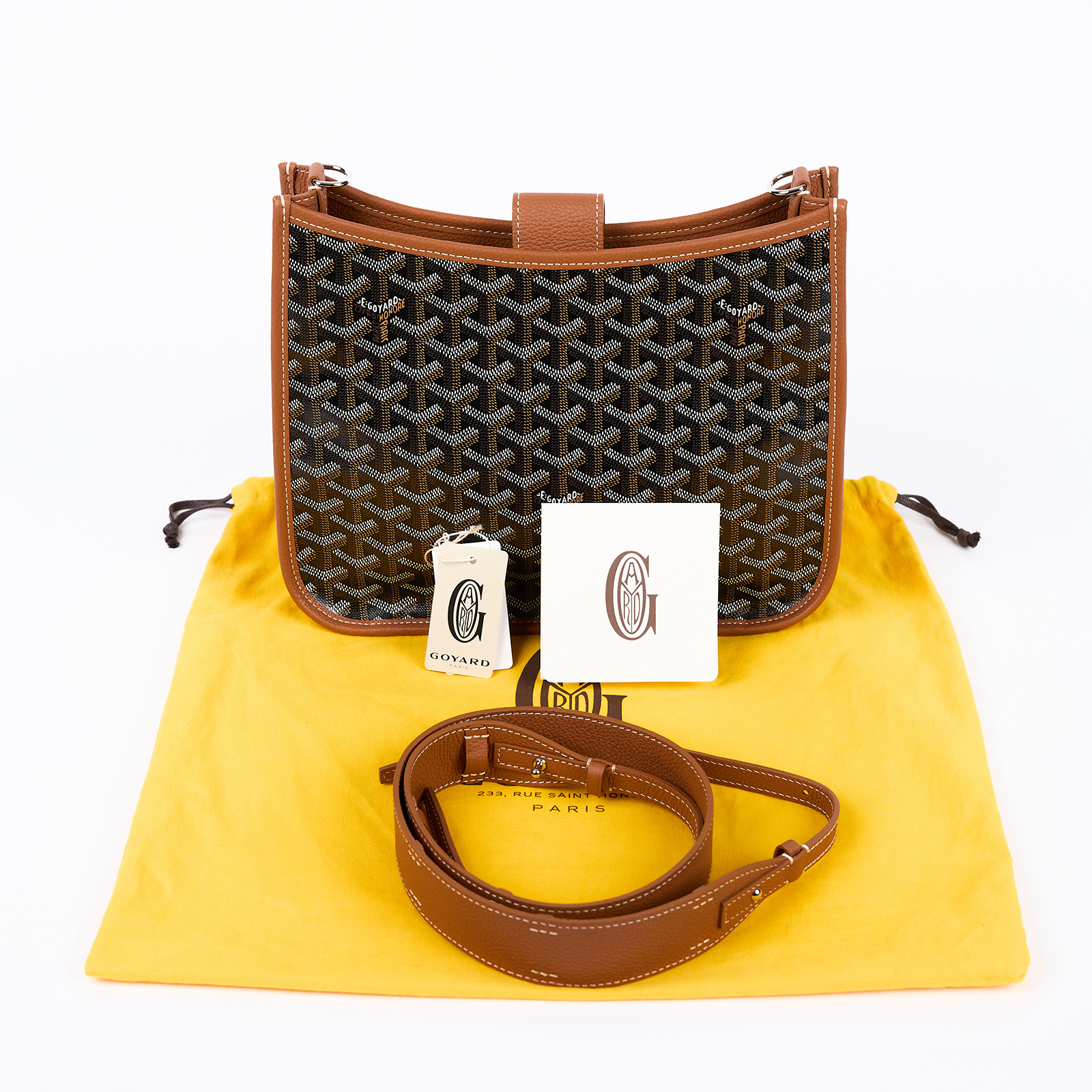 高雅德 GOYARD Musette 斜背包 Musette Bag PM MUSETTPMLTY 棕Musette PM 防塵袋/背帶
