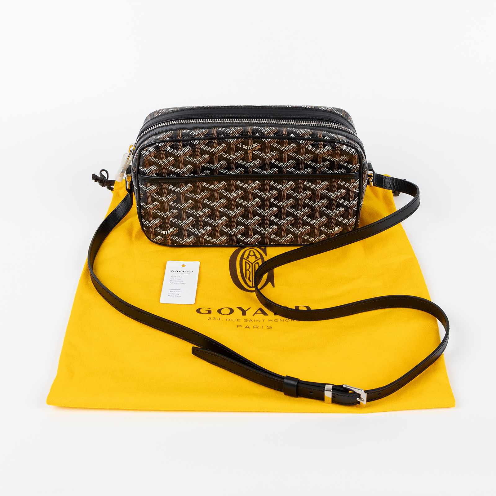 高雅德 GOYARD Cap-Vert PM Bag 肩背 斜背包 CAPVE2PMLTY 黑CAP-VERT 防塵袋