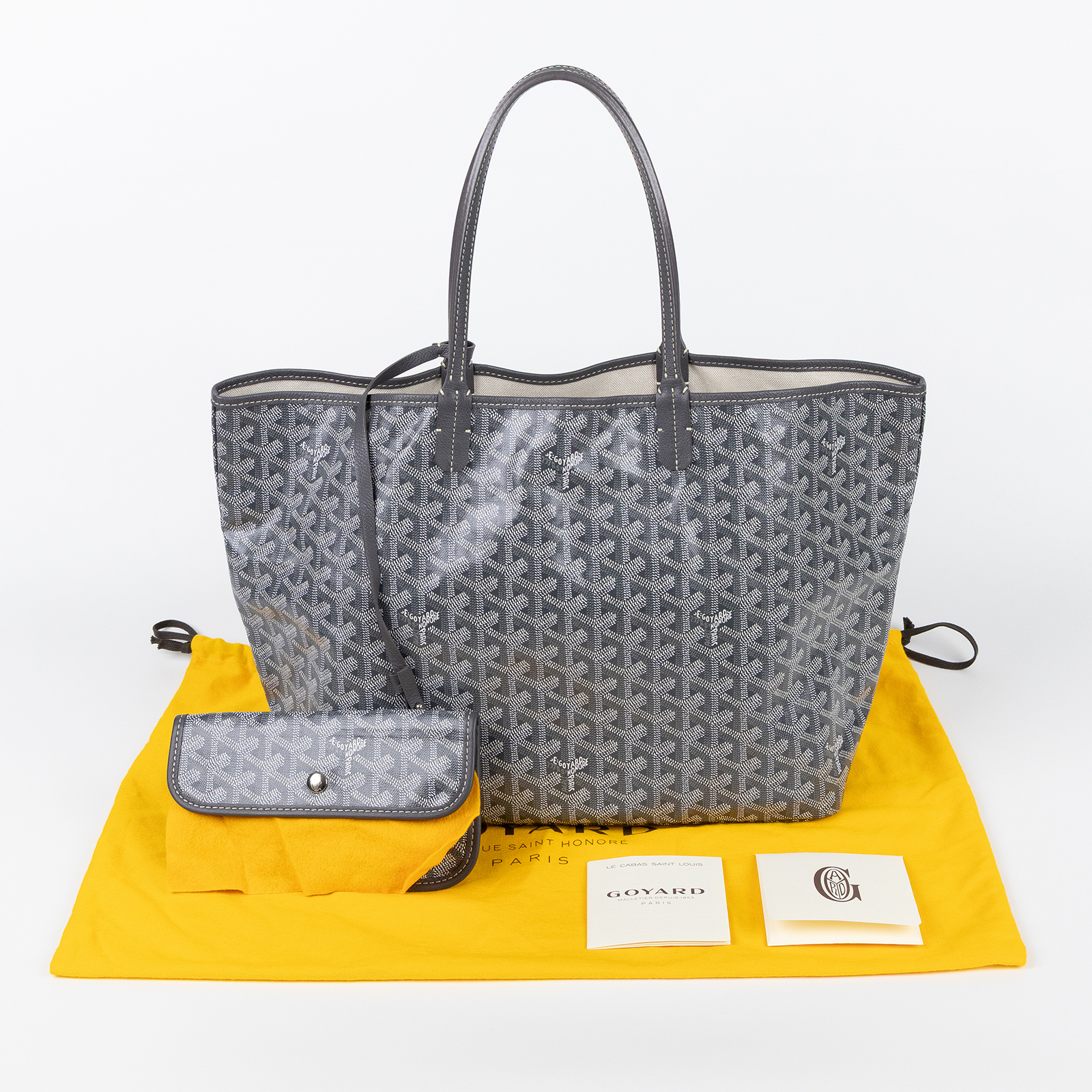 高雅德 GOYARD Saint Louis PM Bag 托特包 STLOUIPMLTY 灰Saint louis PM 防塵袋/內袋