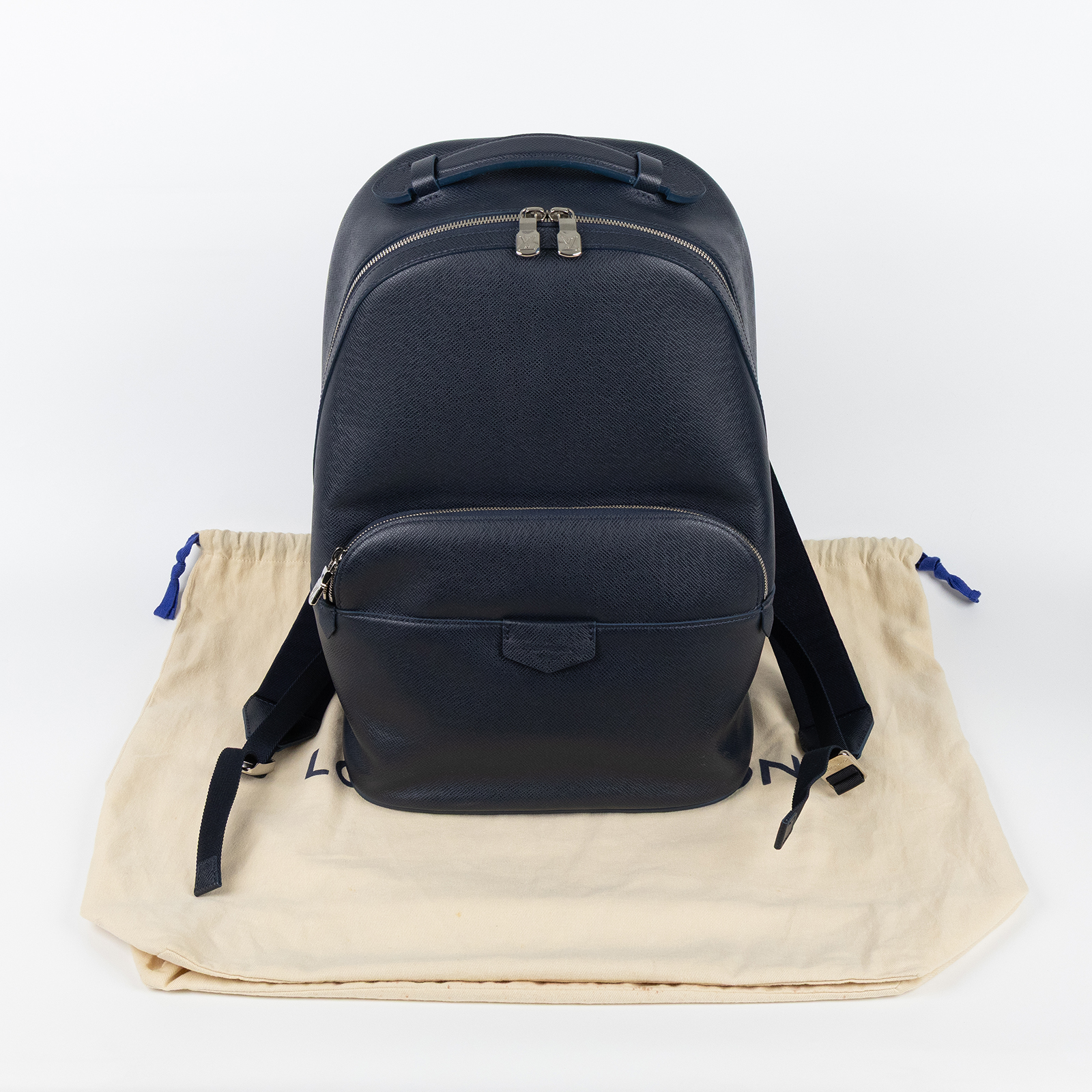 路易威登 LOUIS VUITTON Taiga Anton 後背包 M30149 深藍Anton Taiga 後背包 防塵袋