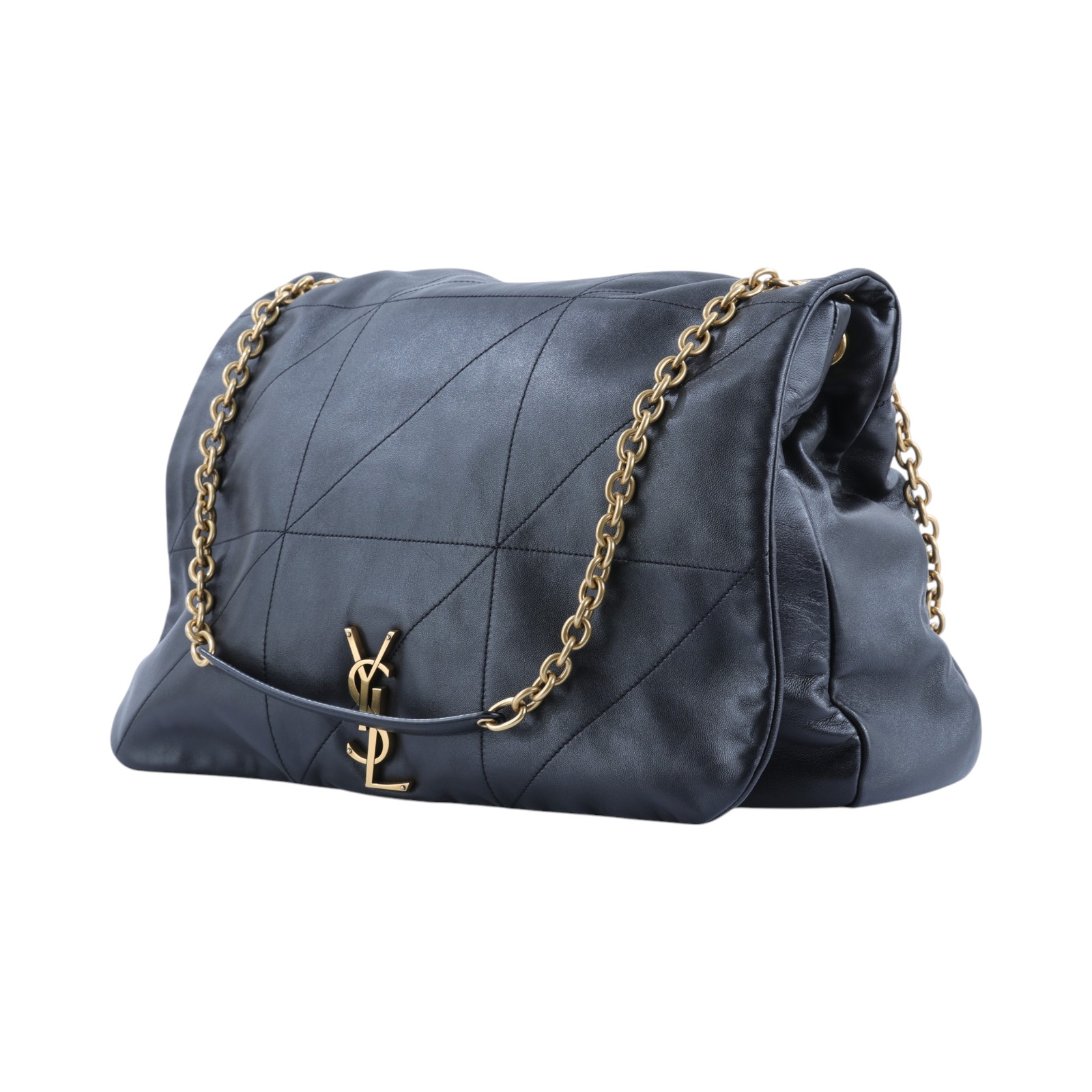 聖羅蘭 YSL SAINT LAURENT Jamie 4.3 小羊皮 手袋 肩背 手提包 742431AAB32 黑金JAMIE 大款 防塵袋