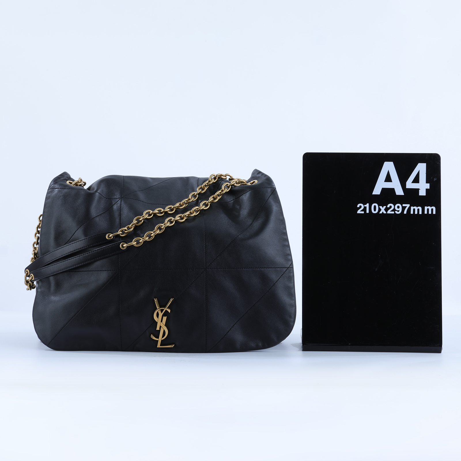 聖羅蘭 YSL SAINT LAURENT Jamie 4.3 小羊皮 手袋 肩背 手提包 742431AAB32 黑金JAMIE 大款 防塵袋
