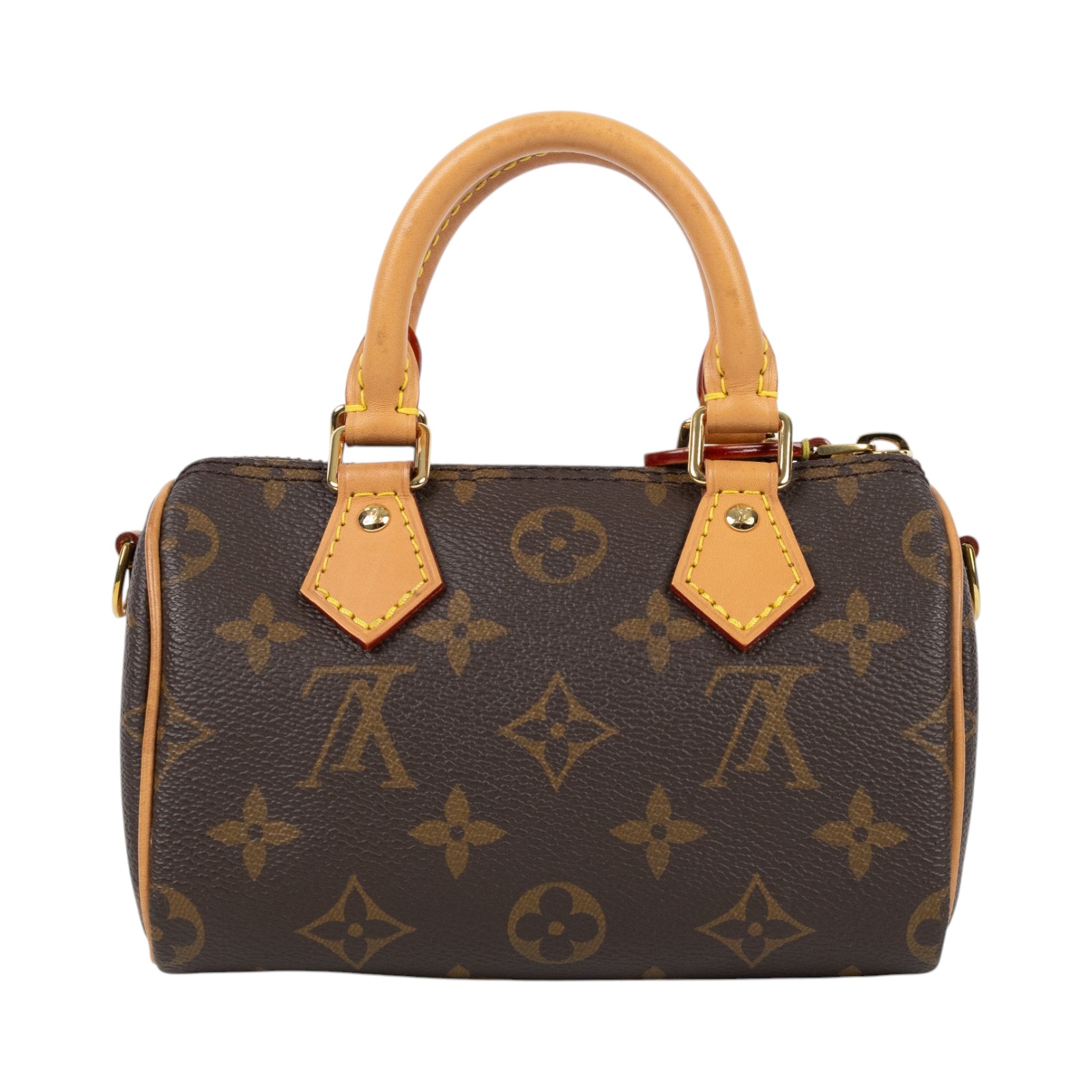 路易威登 LOUIS VUITTON Nano Speedy 原花 手提 肩背包 M81085 原花NANO SPEEDY 防塵袋/背帶