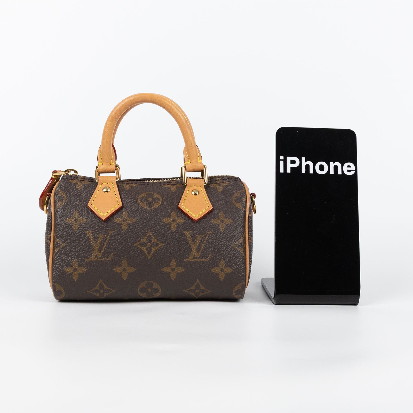 路易威登 LOUIS VUITTON Nano Speedy 原花 手提 肩背包 M81085 原花NANO SPEEDY 防塵袋/背帶