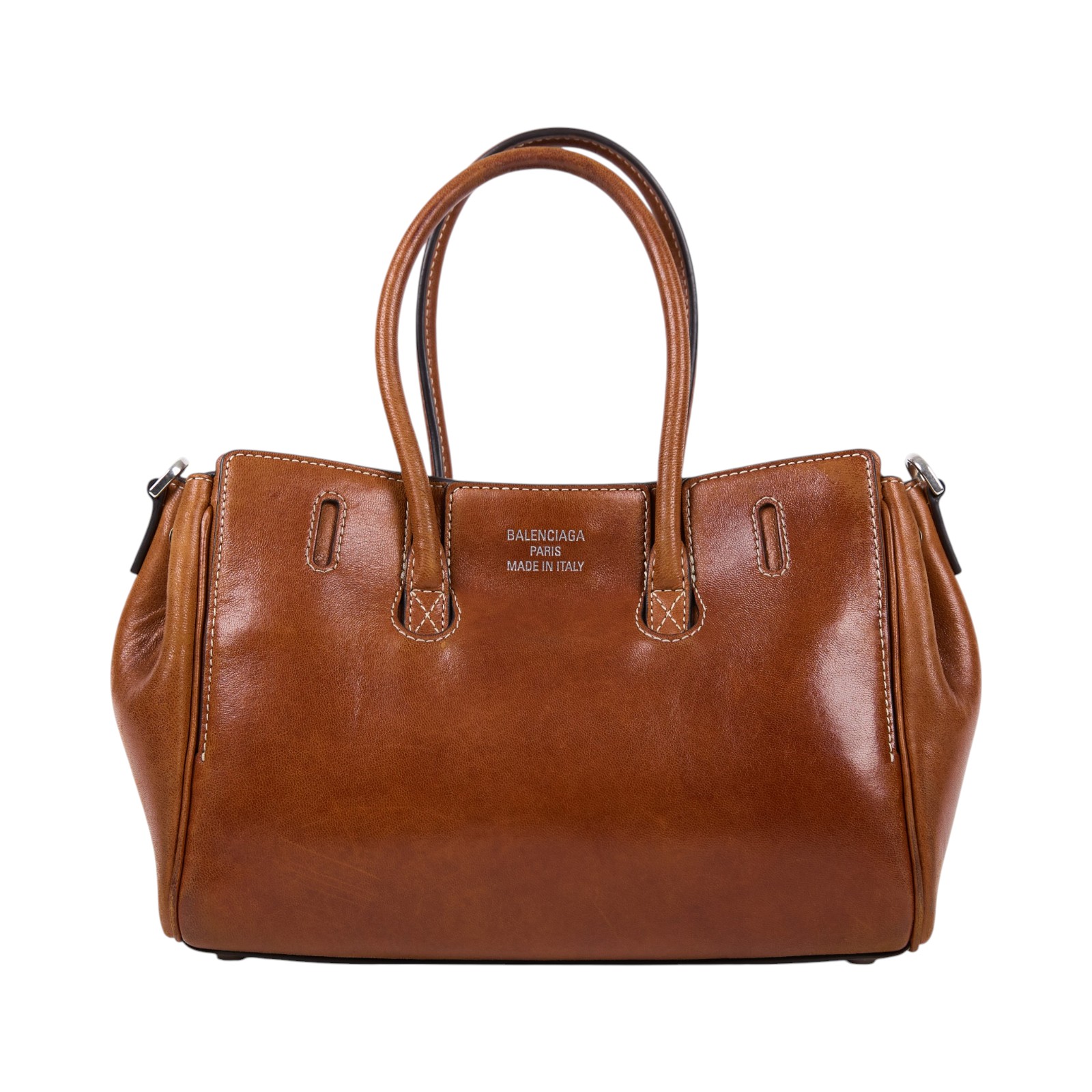 巴黎世家 BALENCIAGA Bel Air Carry All Mini 手提包 8357322ABP7  背帶/吊牌