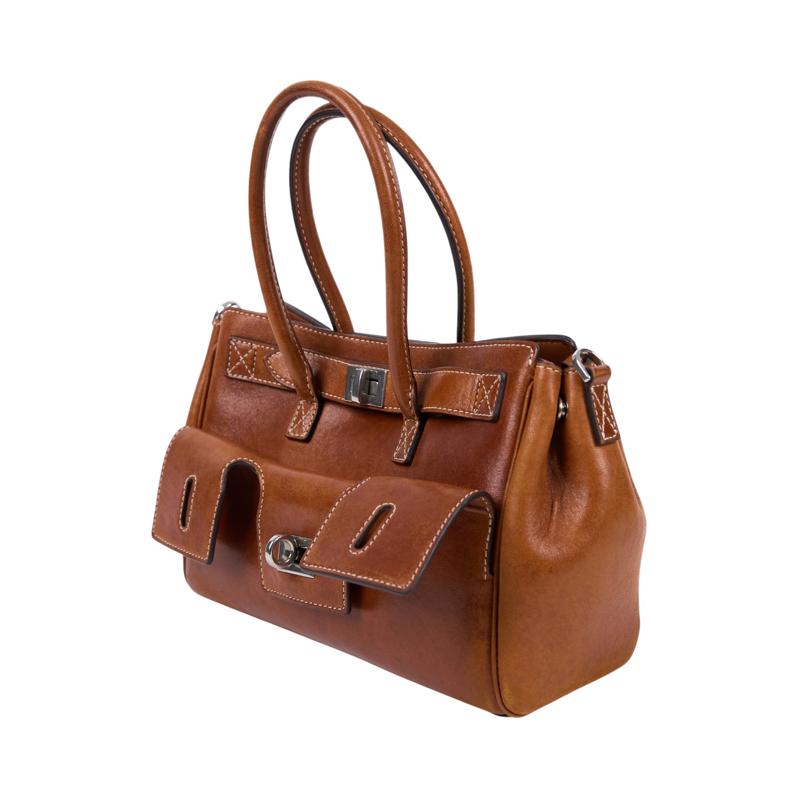 巴黎世家 BALENCIAGA Bel Air Carry All Mini 手提包 8357322ABP7  背帶/吊牌