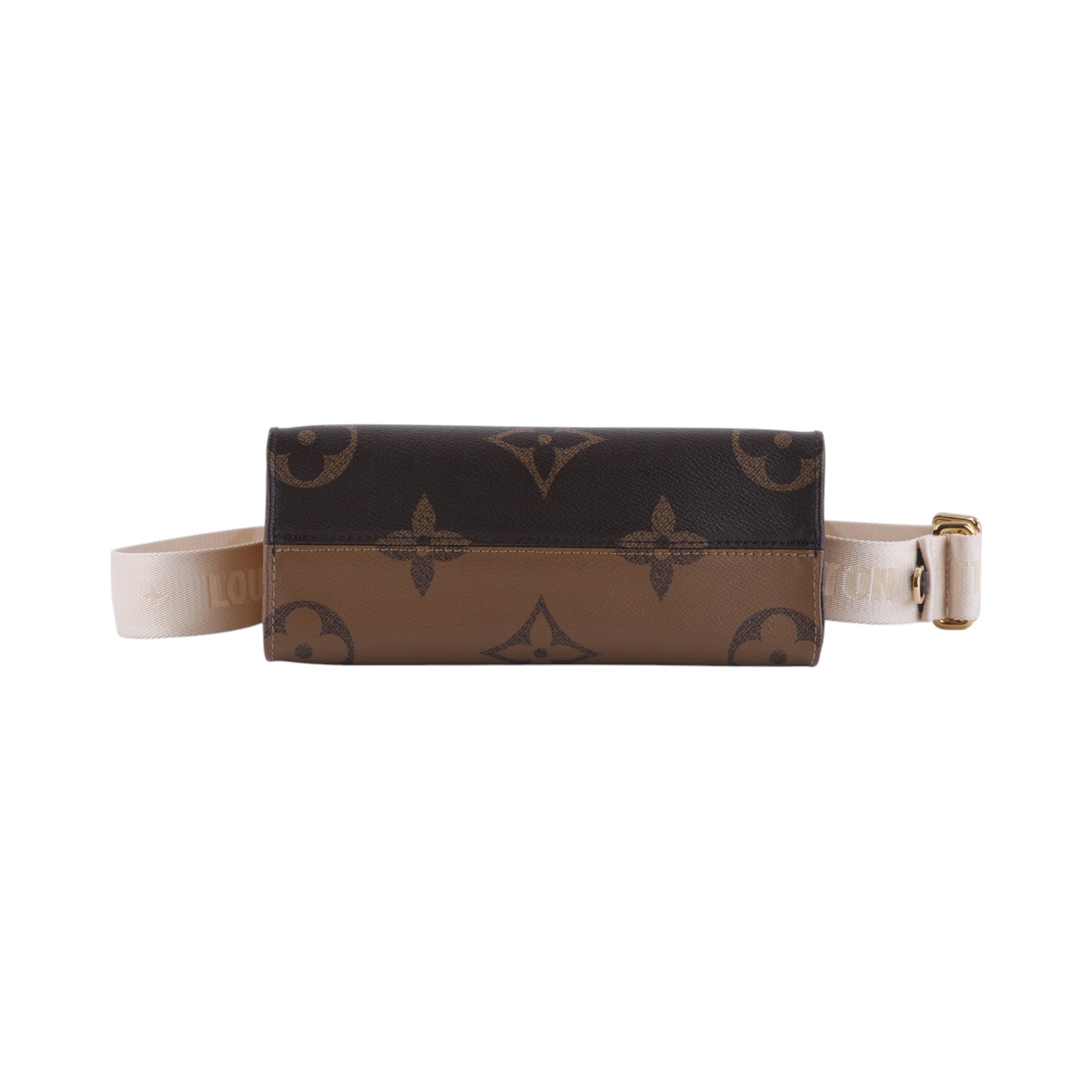 路易威登 LOUIS VUITTON OnTheGo PM 雙色帆布 手提 斜背包 M46373 晶片款 原花ON THE GO PM 防塵袋/內袋/背帶