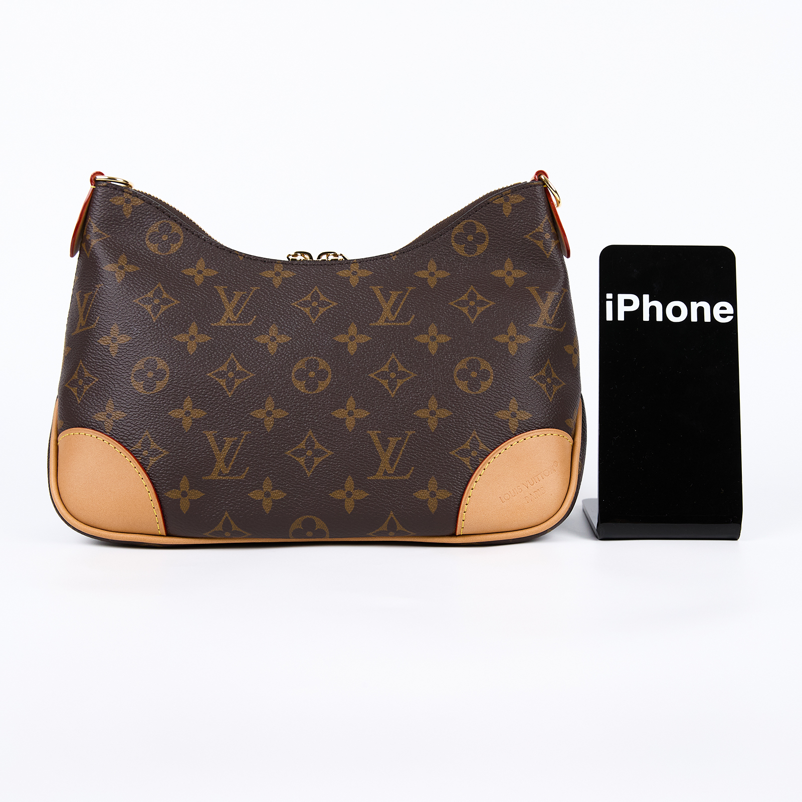 路易威登 LOUIS VUITTON Boulogne 牛角包 手提 斜肩背包 M45832 晶片款 原花Boulogne PM 防塵袋/背帶2