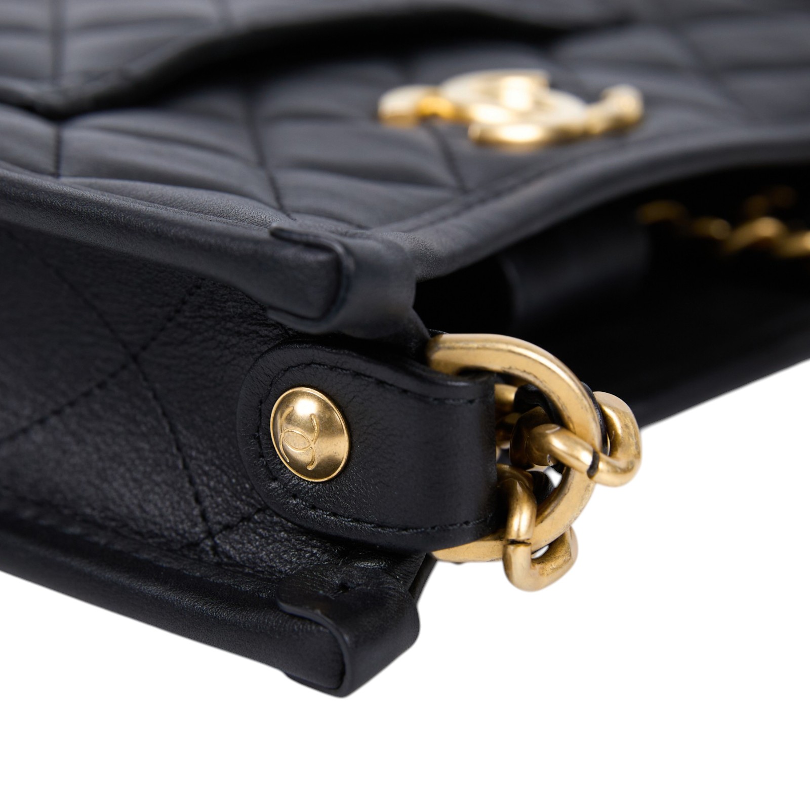 香奈兒 CHANEL 流浪包 Hobo Bag CC LOGO 斜背包 AS4532 B16235 晶片款 黑金HOBO兩用包 防塵袋/購買證明正本