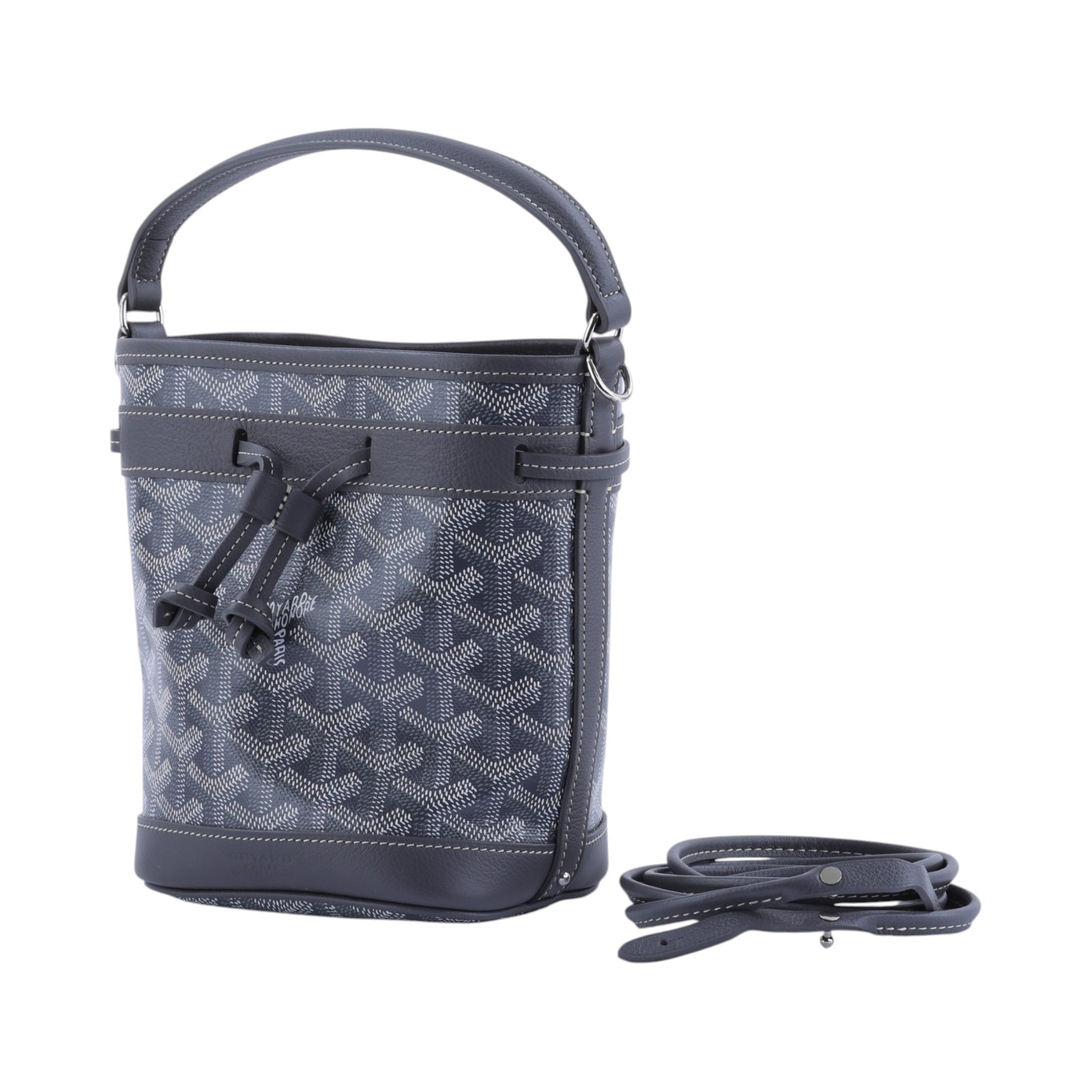 高雅德 GOYARD Petit Flot Bucket Mini Bag 水桶包 PEFLOTMINTY 灰PETIT FLOT MINI 防塵袋/背帶
