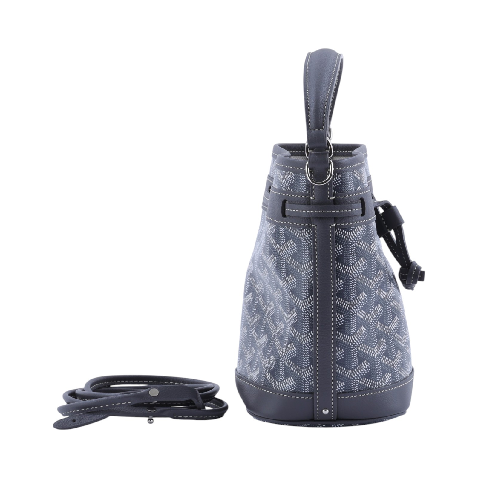 高雅德 GOYARD Petit Flot Bucket Mini Bag 水桶包 PEFLOTMINTY 灰PETIT FLOT MINI 防塵袋/背帶