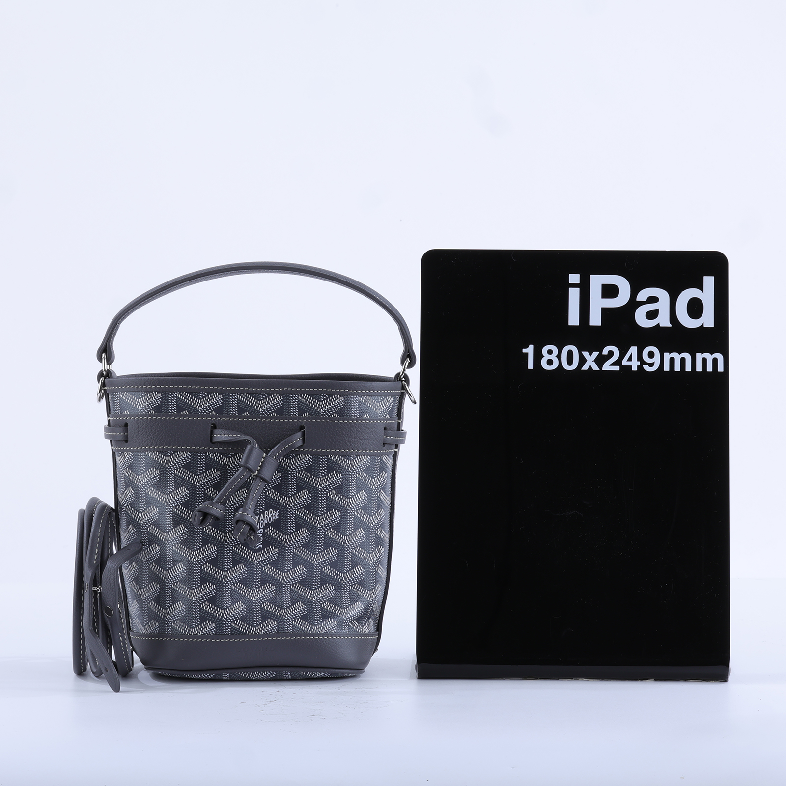 高雅德 GOYARD Petit Flot Bucket Mini Bag 水桶包 PEFLOTMINTY 灰PETIT FLOT MINI 防塵袋/背帶