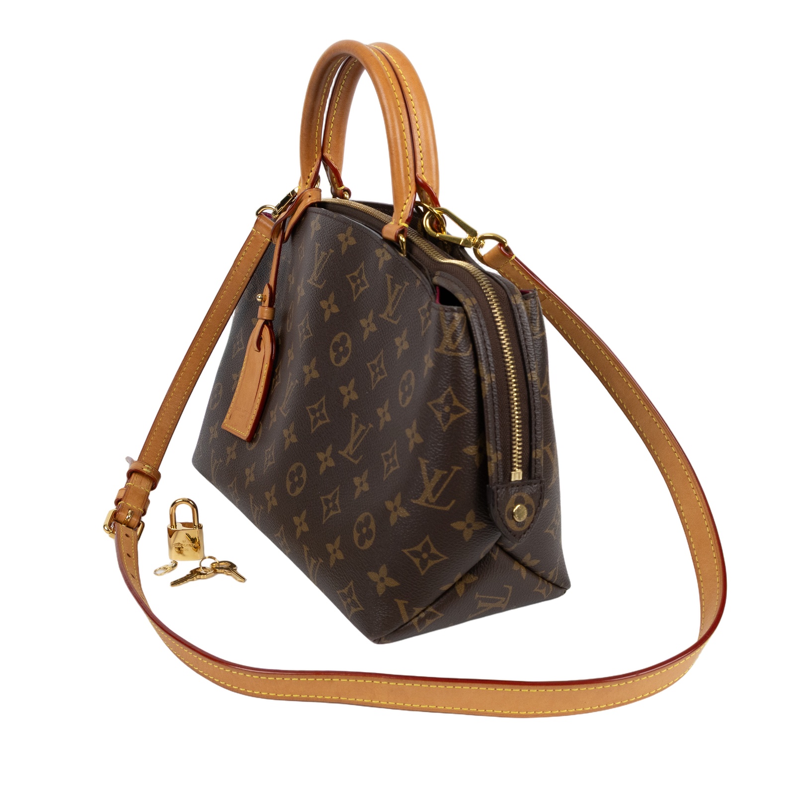 路易威登 LOUIS VUITTON Petit Palais 經典帆布 手提包 單肩包 M45900 晶片款  防塵袋/鎖組/背帶/吊牌