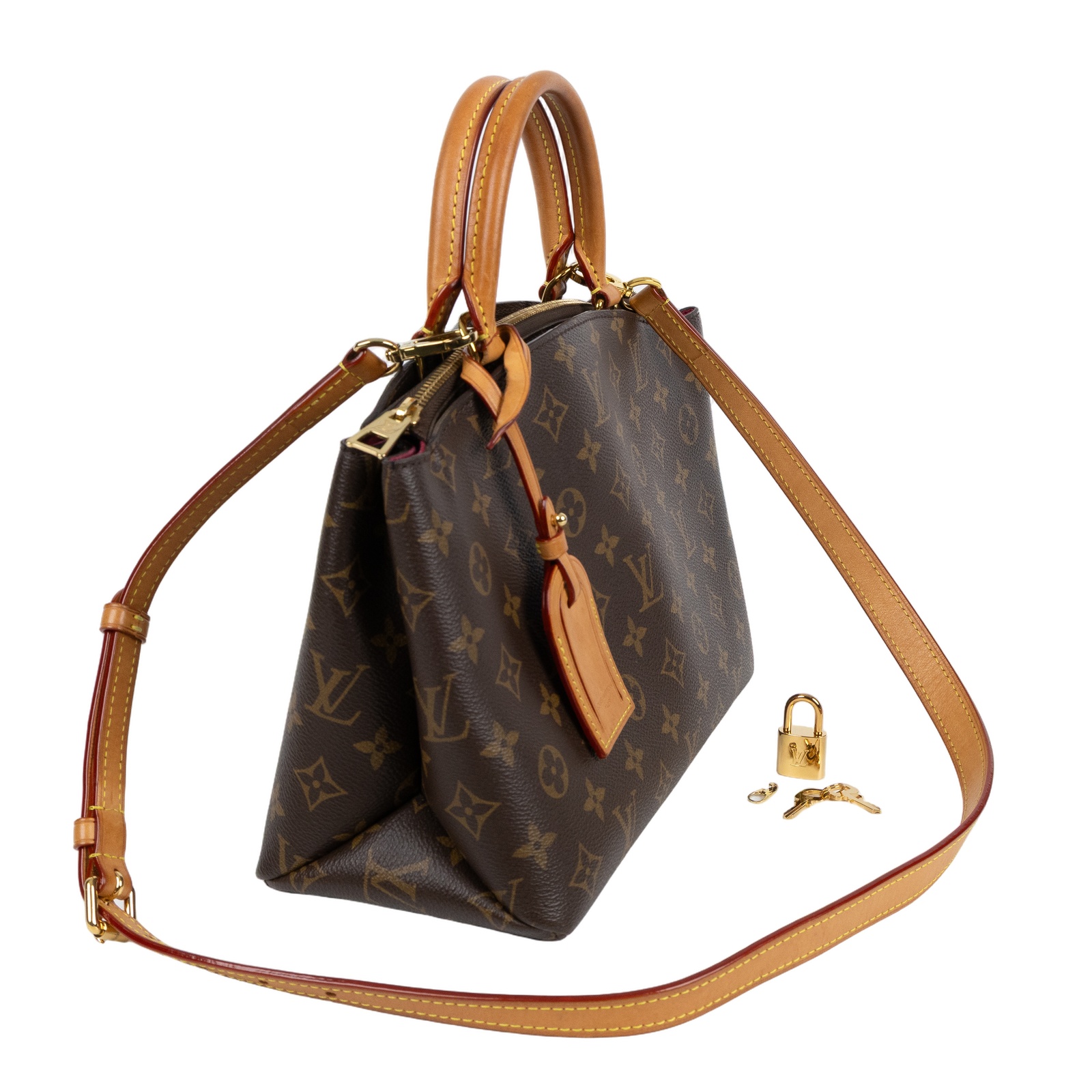 路易威登 LOUIS VUITTON Petit Palais 經典帆布 手提包 單肩包 M45900 晶片款  防塵袋/鎖組/背帶/吊牌