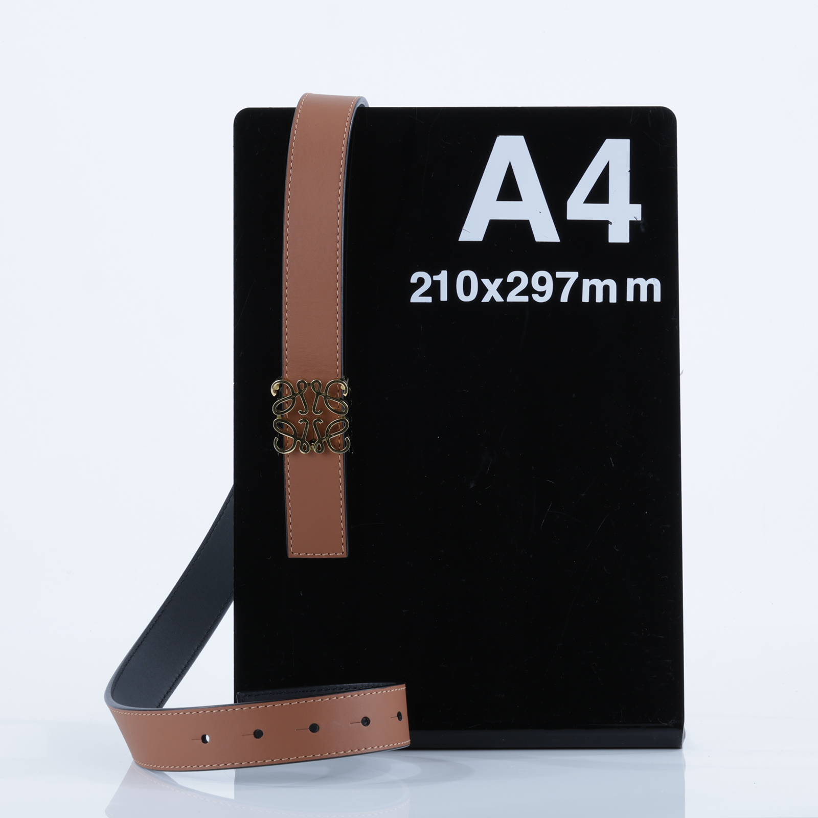 羅意威 LOEWE Anagram 雙面腰帶 E821Z26X03_80 金棕色ANAGRAM皮帶 原廠盒子/防塵袋