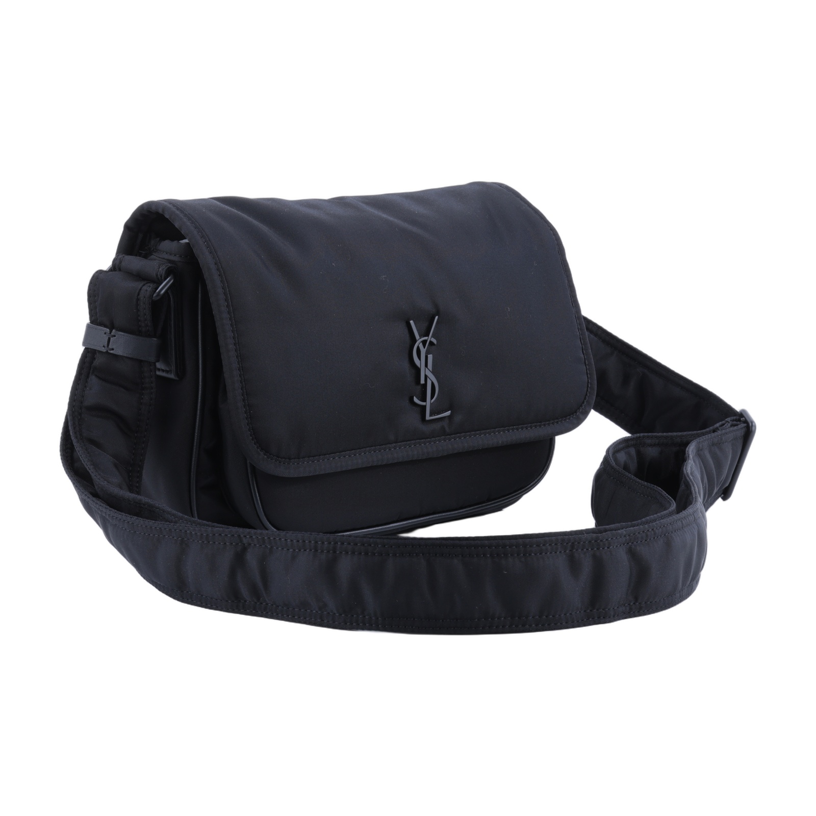 聖羅蘭 YSL SAINT LAURENT Niki 尼龍 郵差包 小型 776611FACKH 黑尼龍NIKI郵差包 防塵袋
