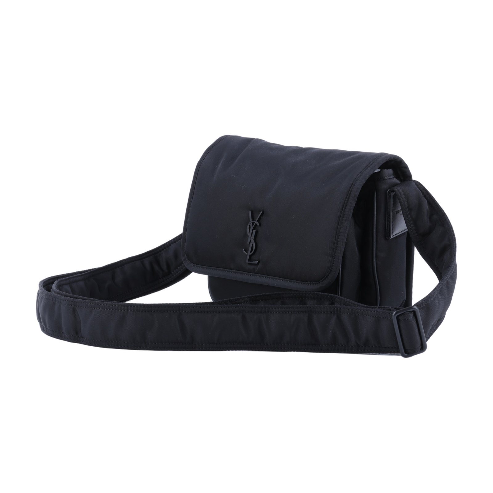 聖羅蘭 YSL SAINT LAURENT Niki 尼龍 郵差包 小型 776611FACKH 黑尼龍NIKI郵差包 防塵袋