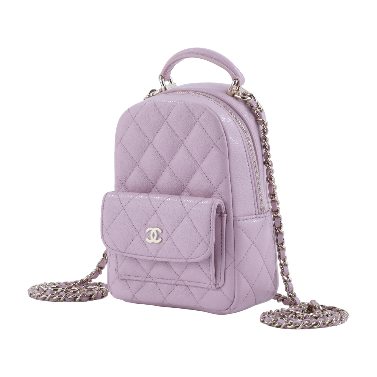 香奈兒 CHANEL 經典 迷你 後背包 AP3753 晶片款 粉色迷你後背包 防塵袋