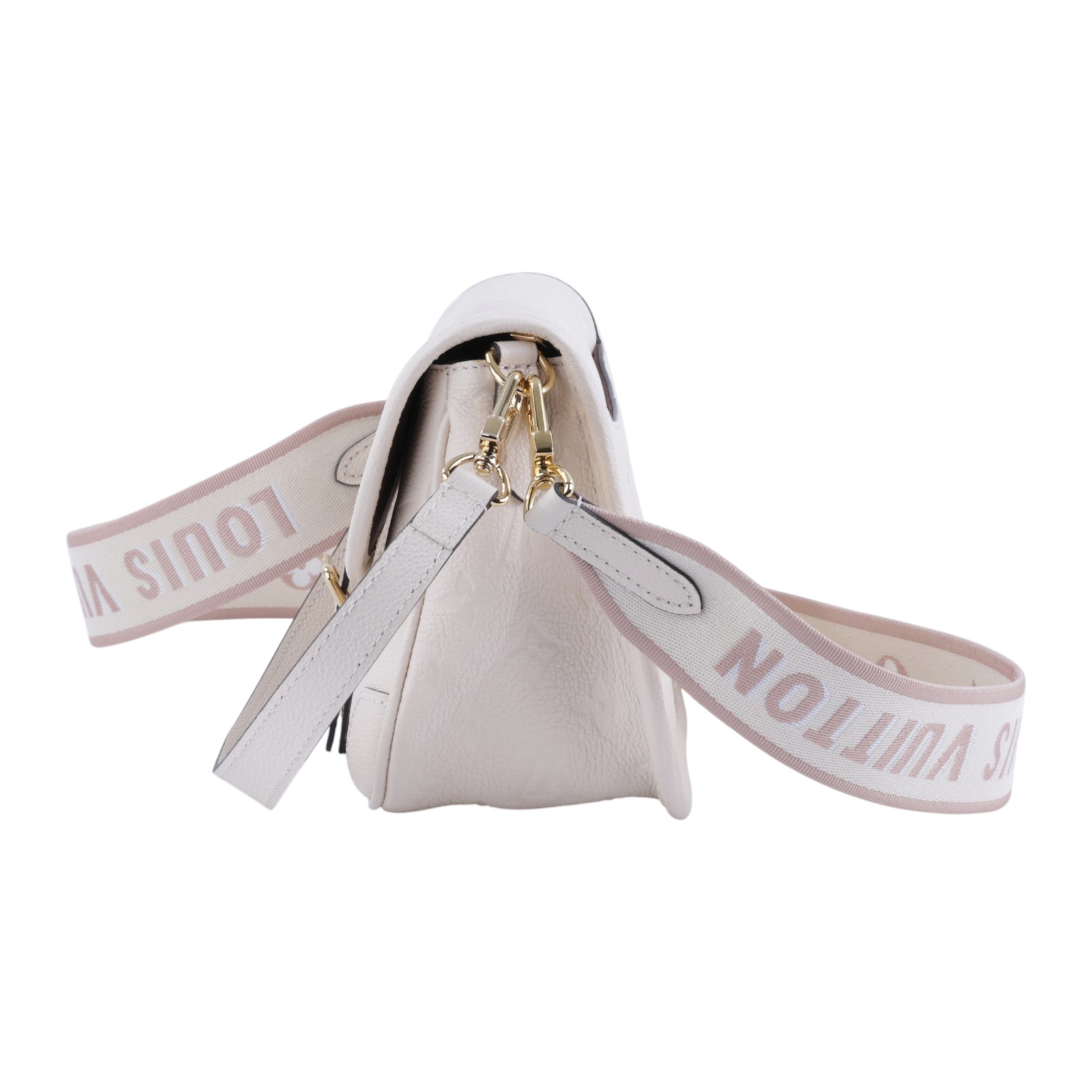 路易威登 LOUIS VUITTON Diane 腋下包法棍 單肩背包 奶油色 M46388 晶片款 奶油白Diane肩背包 防塵袋/背帶2