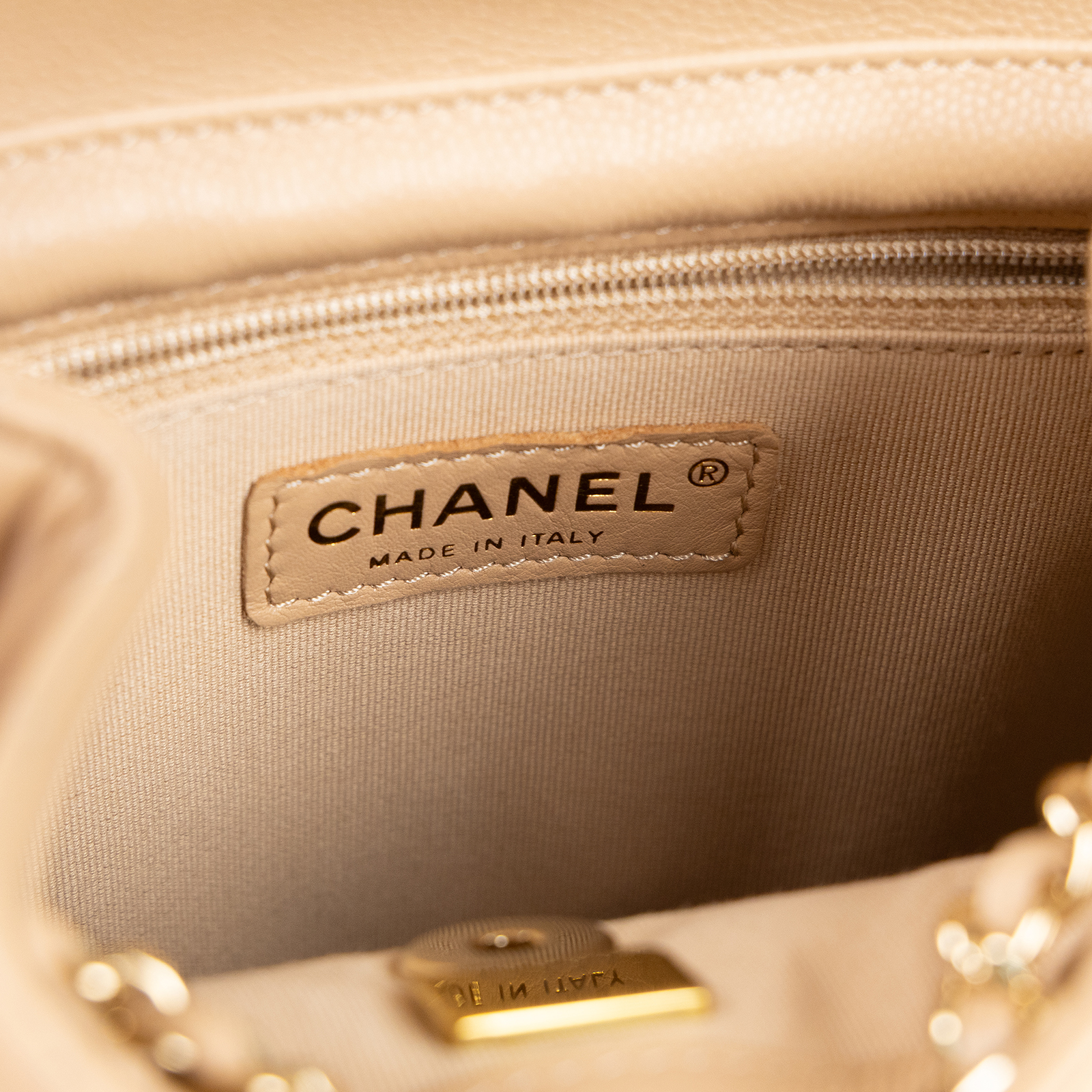 香奈兒 CHANEL 菱格紋 雙肩包 後背包 AS3200 晶片款 奶茶荔枝後背包 防塵袋