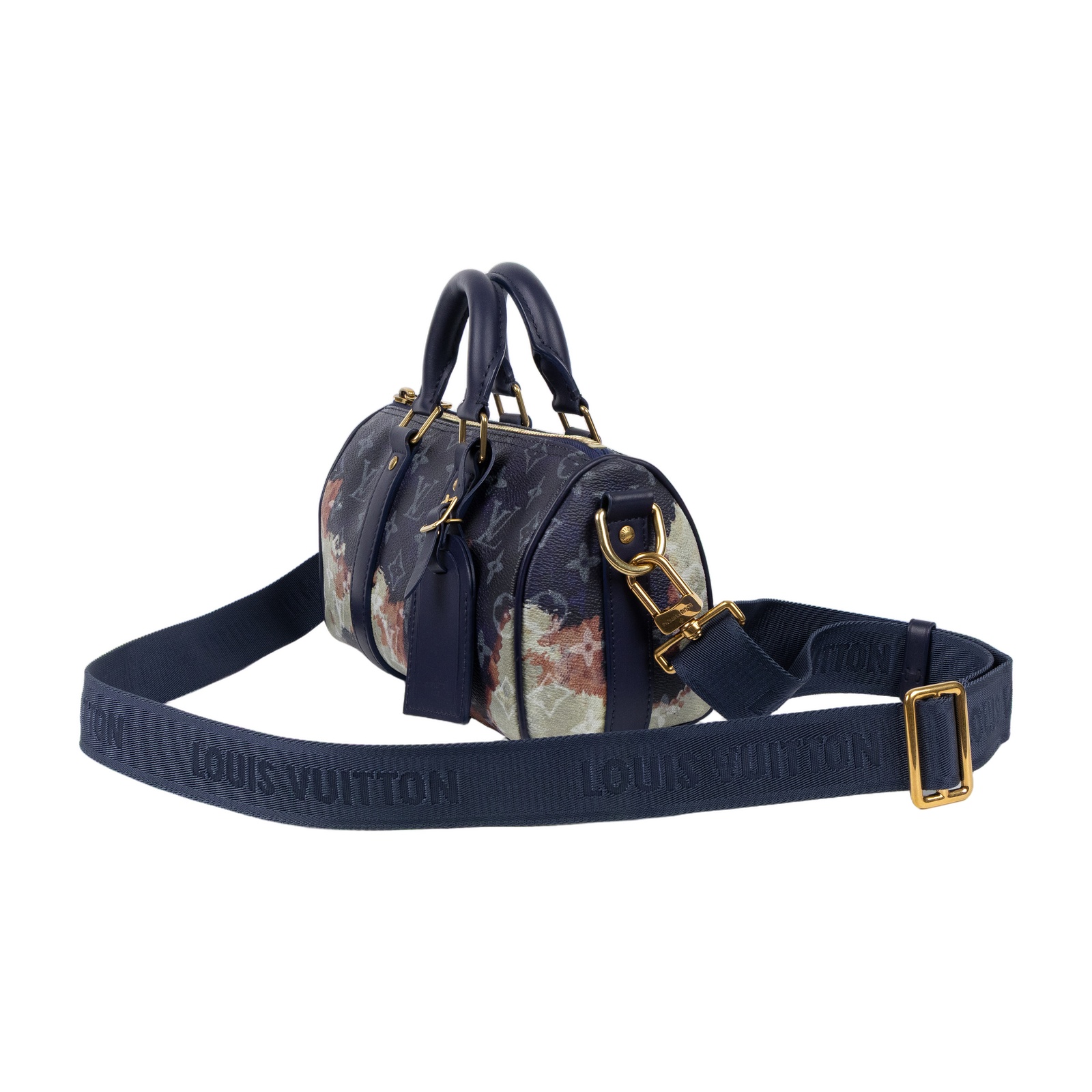 路易威登 LOUIS VUITTON Keepall Bandoulière 25 波士頓包 肩背包 斜背包 M46804 晶片款  防塵袋/背帶