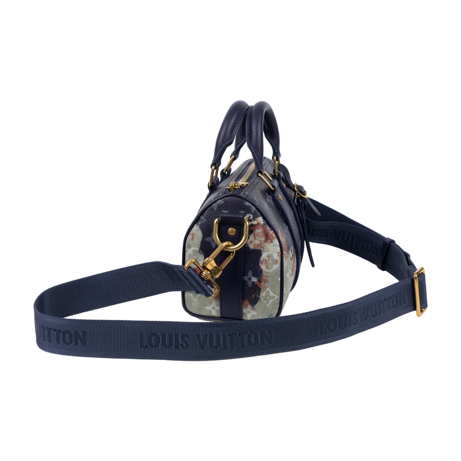 路易威登 LOUIS VUITTON Keepall Bandoulière 25 波士頓包 肩背包 斜背包 M46804 晶片款  防塵袋/背帶