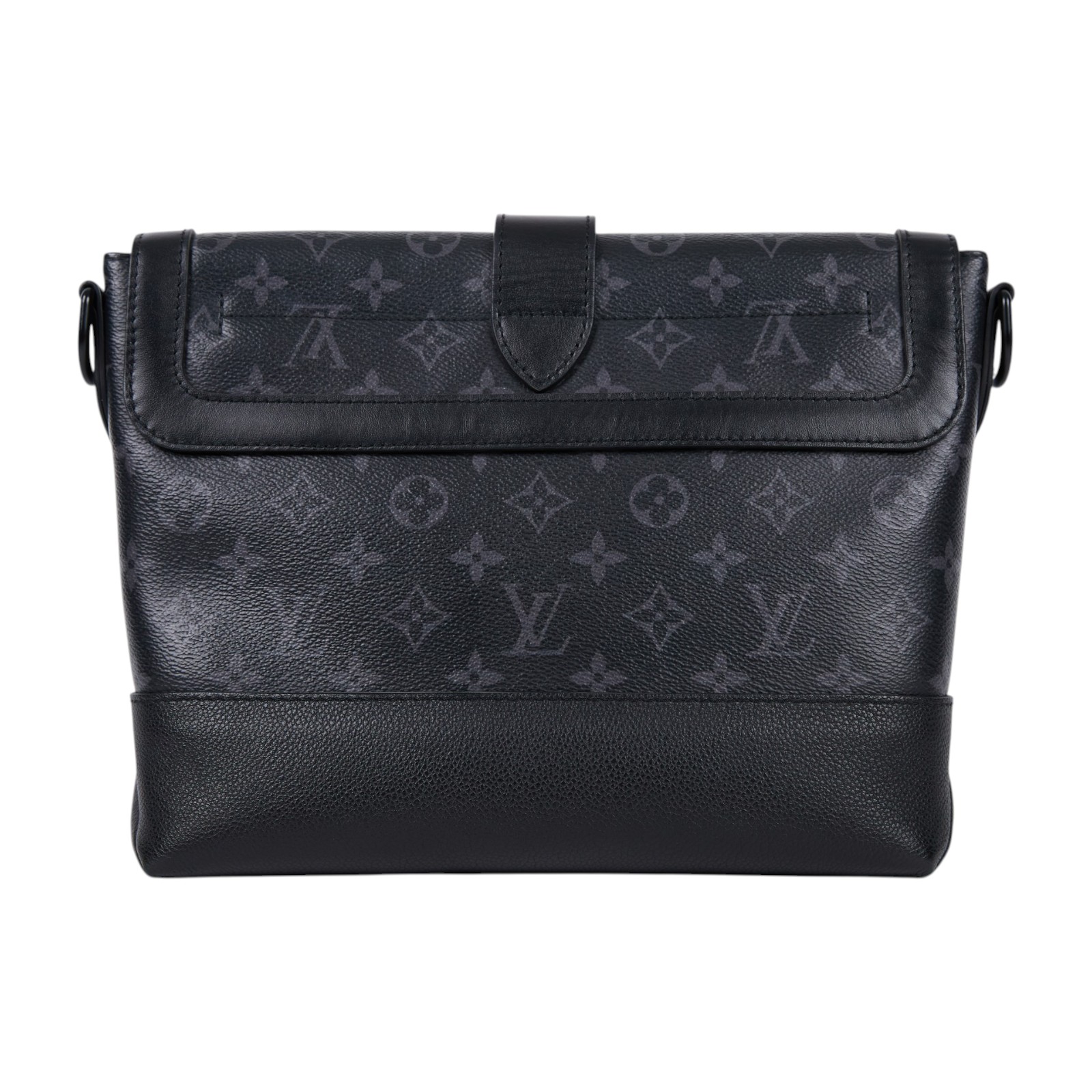 路易威登 LOUIS VUITTON Saumur 郵差包 M45911 晶片款 黑老花SAUMUR郵差包 原廠盒子/防塵袋/背帶