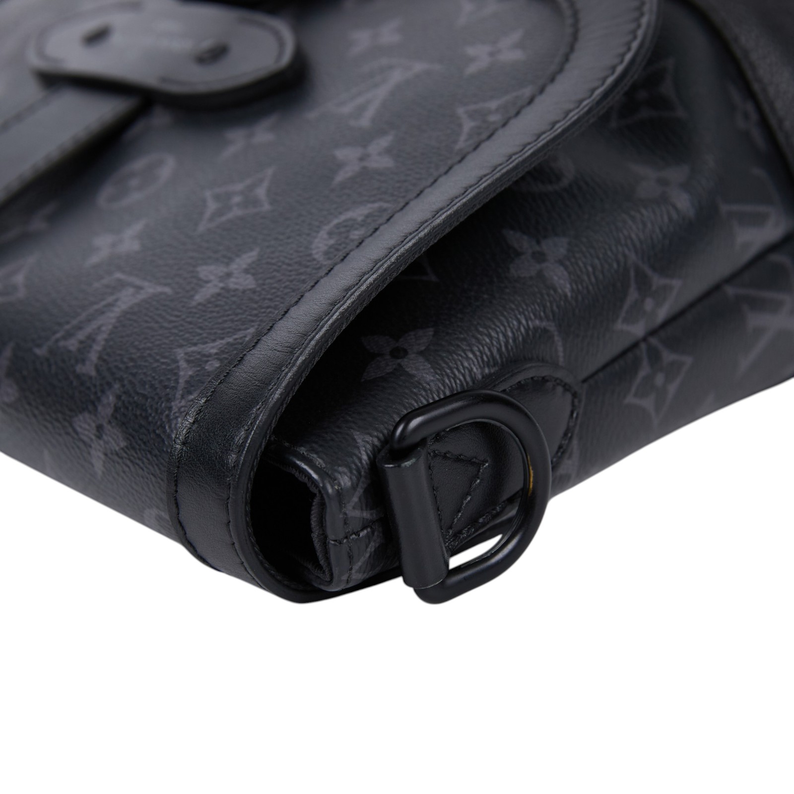 路易威登 LOUIS VUITTON Saumur 郵差包 M45911 晶片款 黑老花SAUMUR郵差包 原廠盒子/防塵袋/背帶