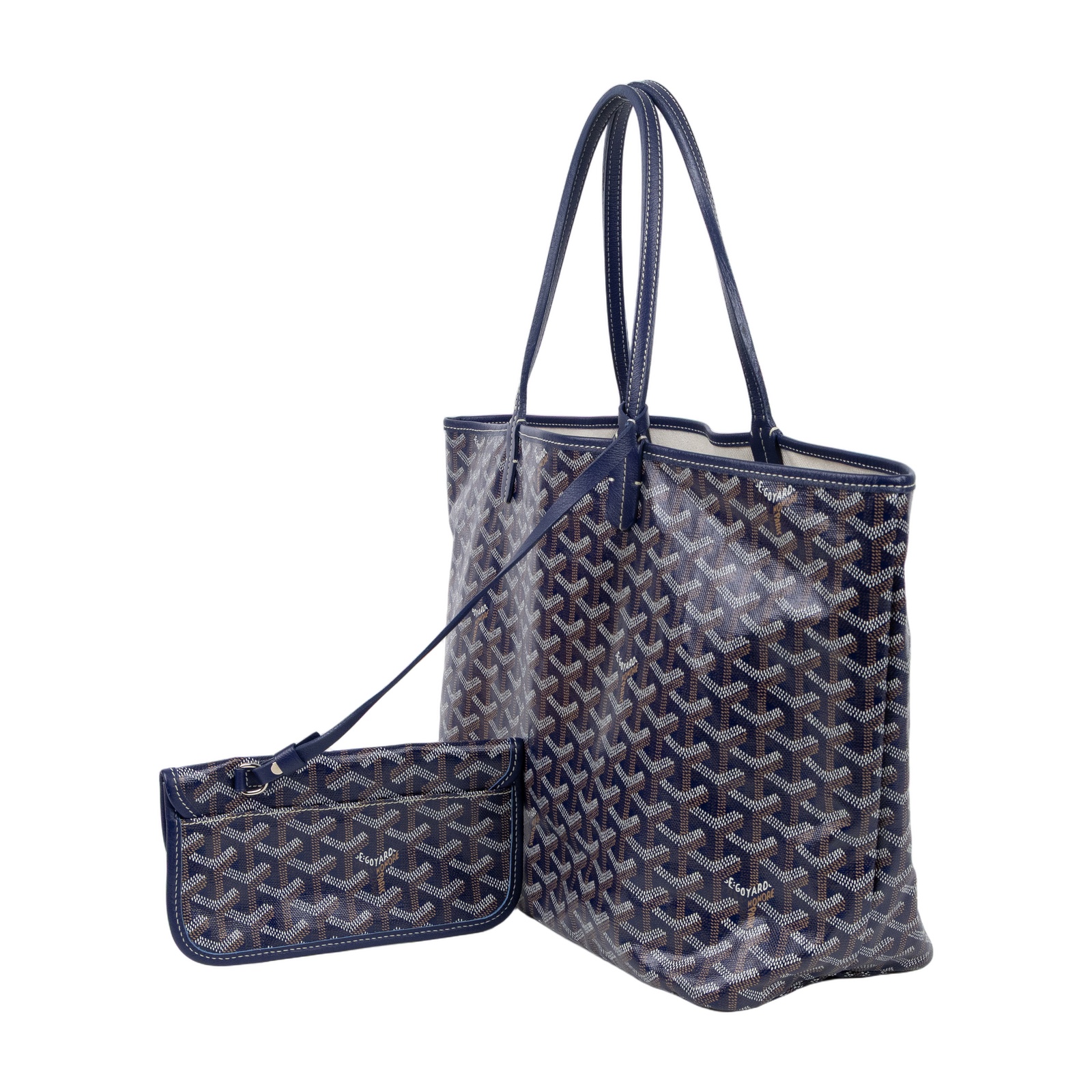 高雅德 GOYARD Saint Louis PM Bag 托特包 STLOUIPMLTY 深藍SAINT LOUIS PM 防塵袋/內袋