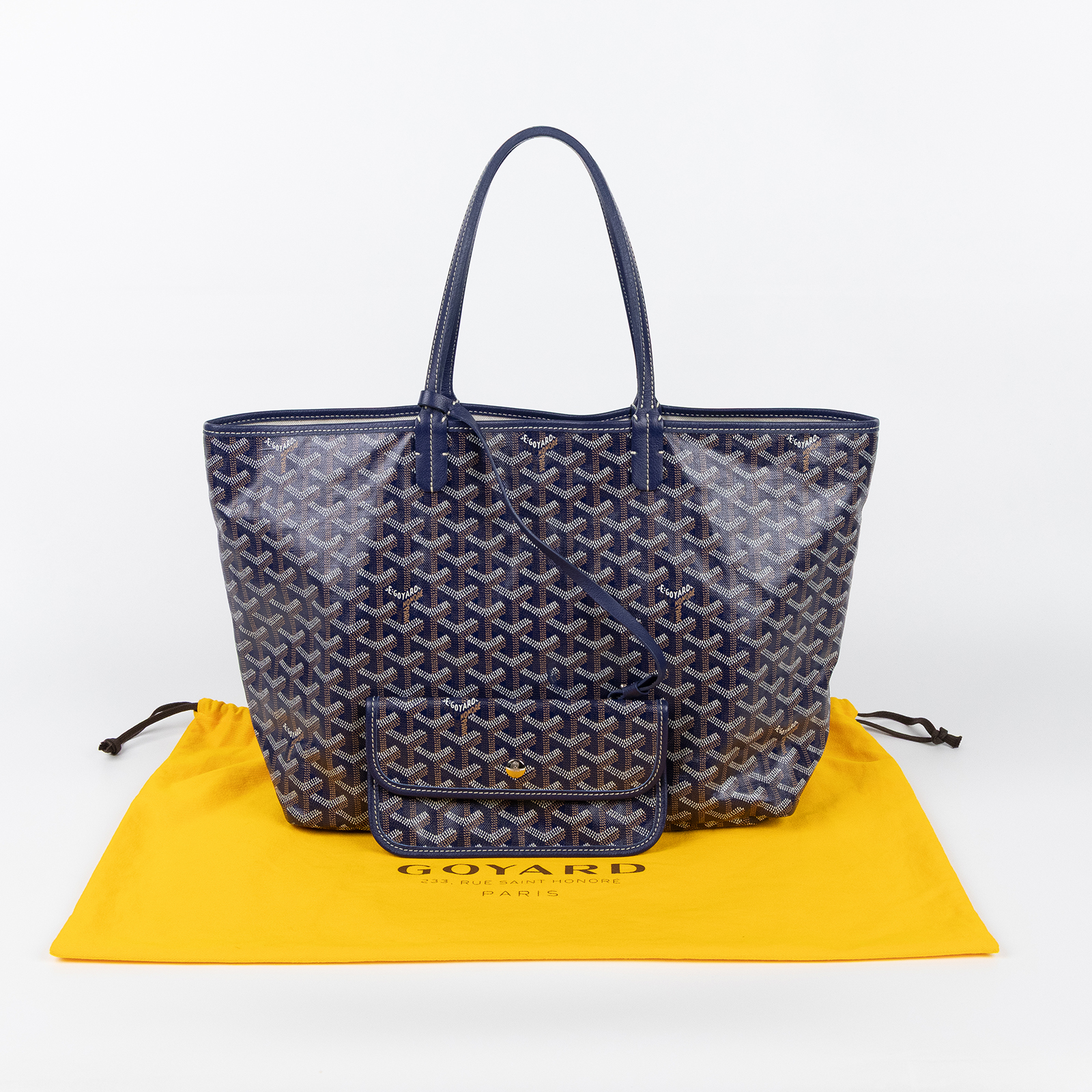 高雅德 GOYARD Saint Louis PM Bag 托特包 STLOUIPMLTY 深藍SAINT LOUIS PM 防塵袋/內袋