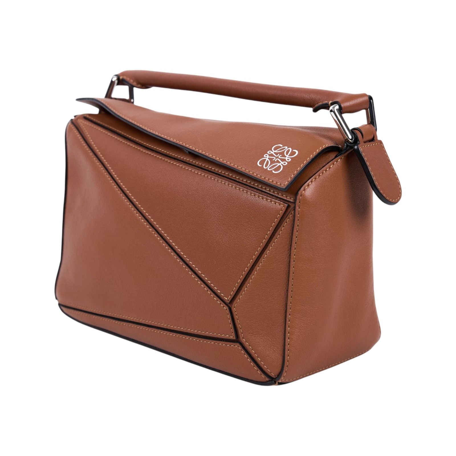 羅意威 LOEWE Small Puzzle bag 肩背 斜背包 A510P60X41 焦糖PUZZLE SMALL 防塵袋/背帶