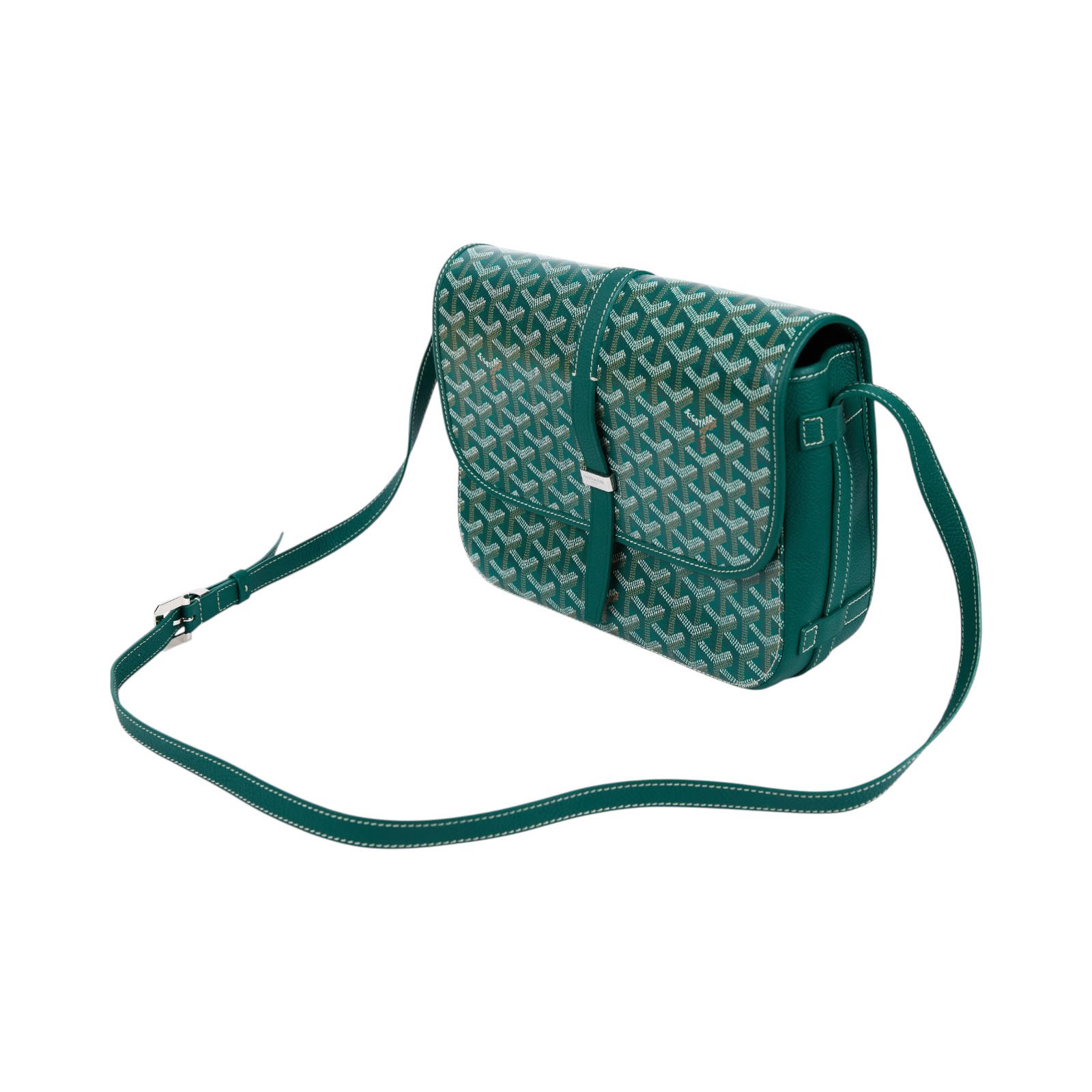高雅德 GOYARD Belvédère MM 中型 馬鞍包 肩背包 斜背包 BELVE3MMLTY 綠Belvedere MM 防塵袋