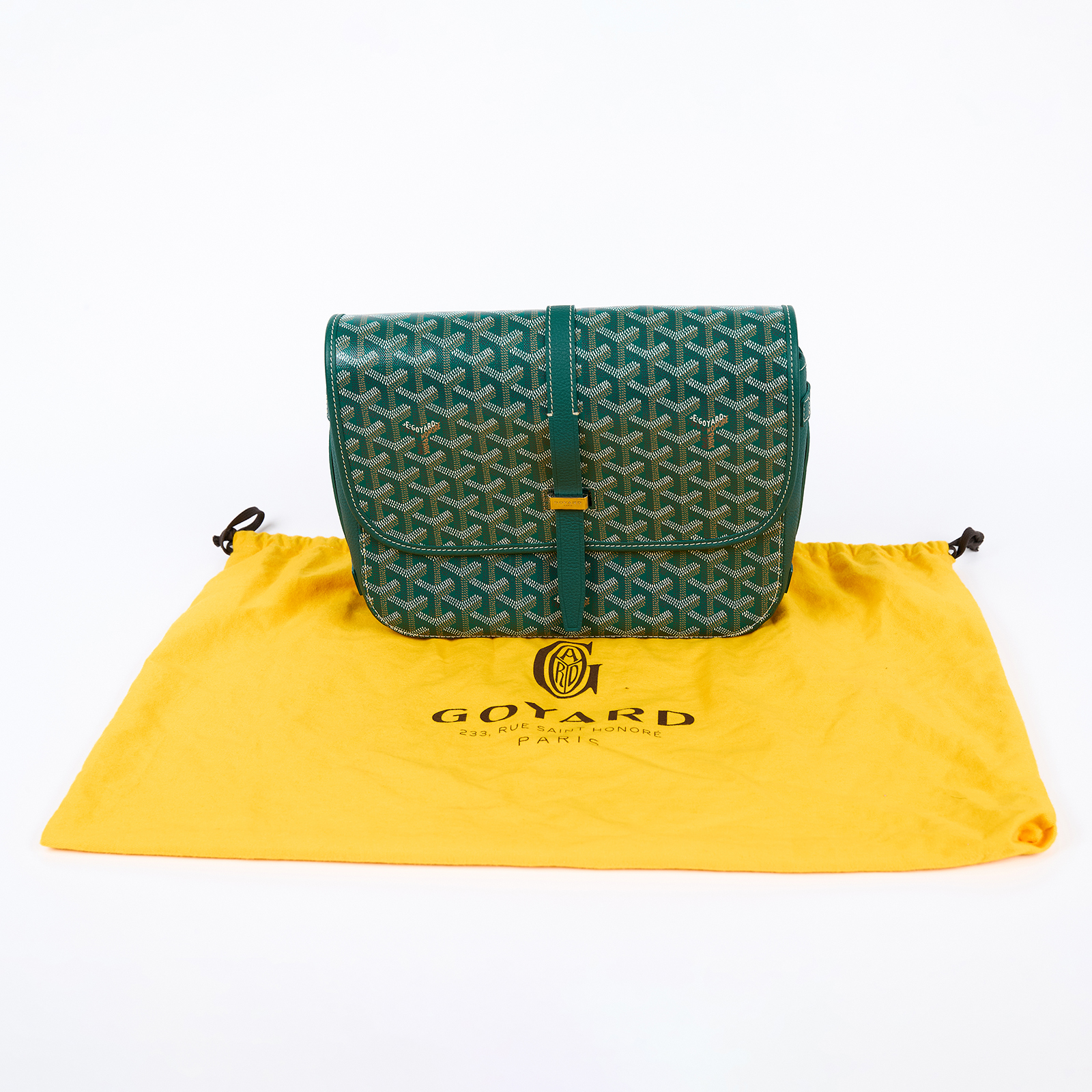 高雅德 GOYARD Belvédère MM 中型 馬鞍包 肩背包 斜背包 BELVE3MMLTY 綠Belvedere MM 防塵袋