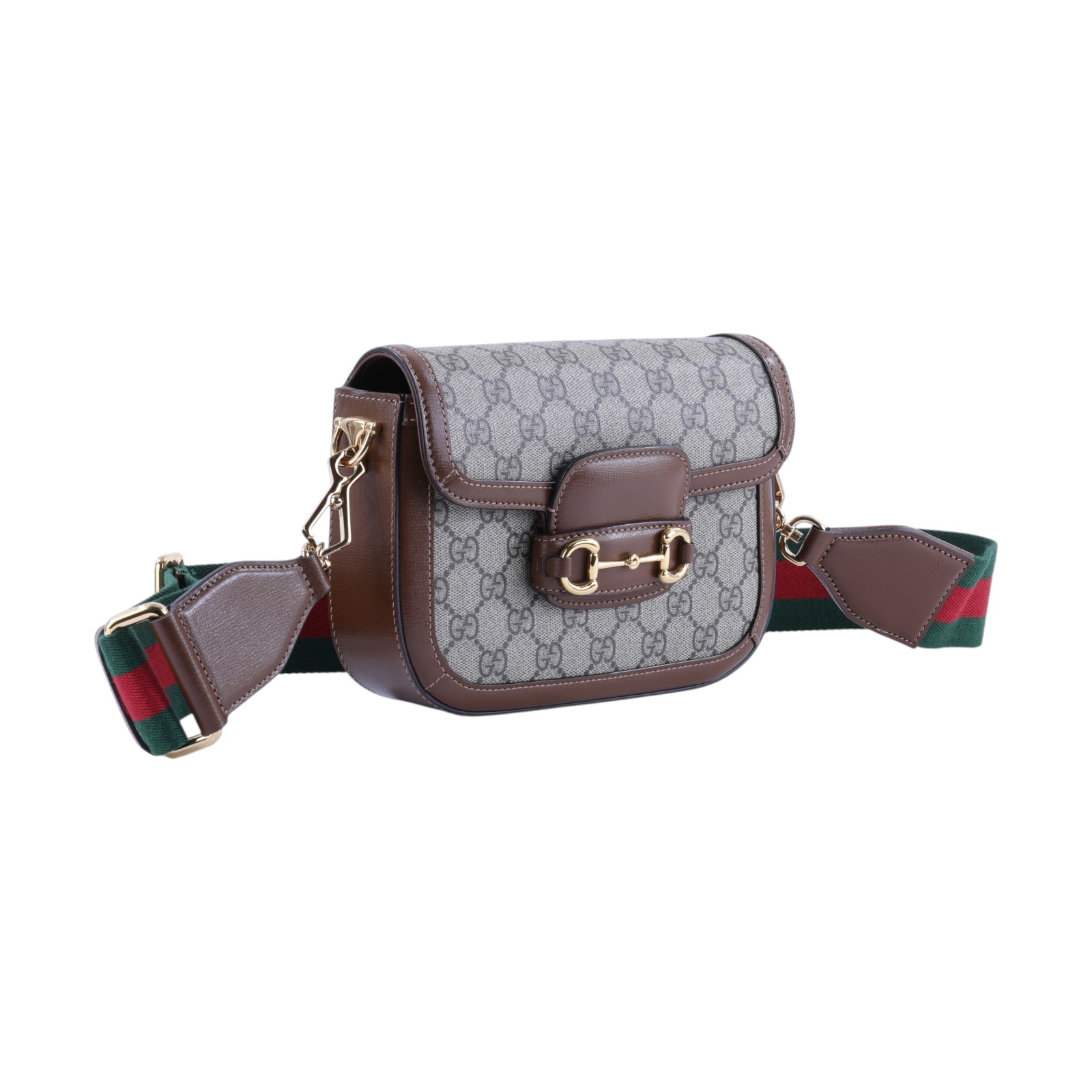 古馳 GUCCI Horsebit 1955 迷你 馬鞍包 658574 HUHHG 棕1955 MINI 原廠盒子/防塵袋/背帶2/購買證明