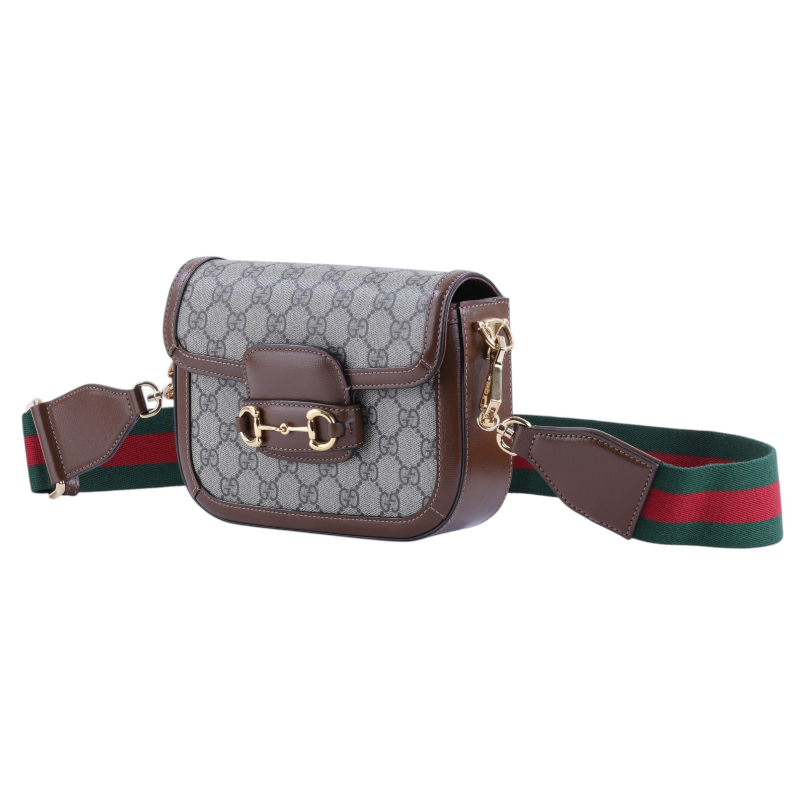 古馳 GUCCI Horsebit 1955 迷你 馬鞍包 658574 HUHHG 棕1955 MINI 原廠盒子/防塵袋/背帶2/購買證明
