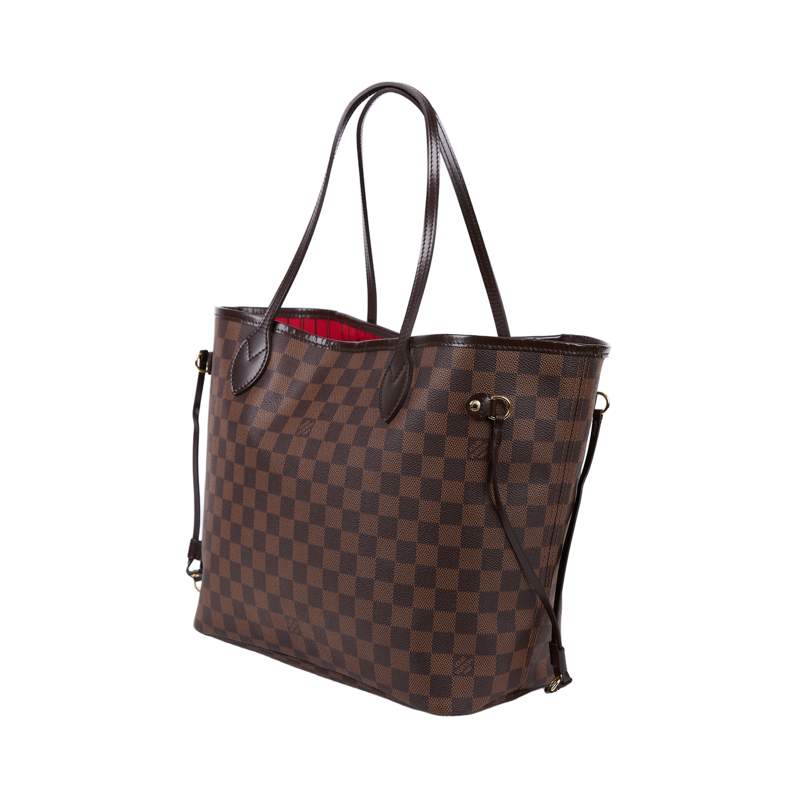 路易威登 LOUIS VUITTON Mini Dauphine 達芙妮 Reverse皮革飾邊 帆布肩背 斜背包 M45959 晶片款  防塵袋/背帶/購買證明