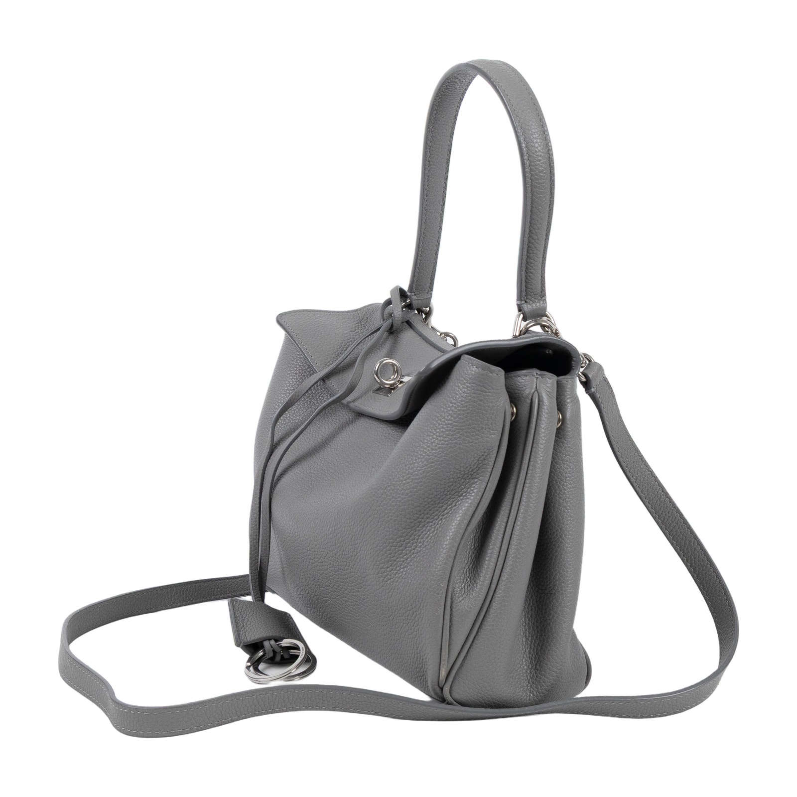 巴黎世家 BALENCIAGA Rodeo Small 手提包 銀色五金 7897792ABV6 灰銀Rodeo SMALL 背帶/鑰匙圈