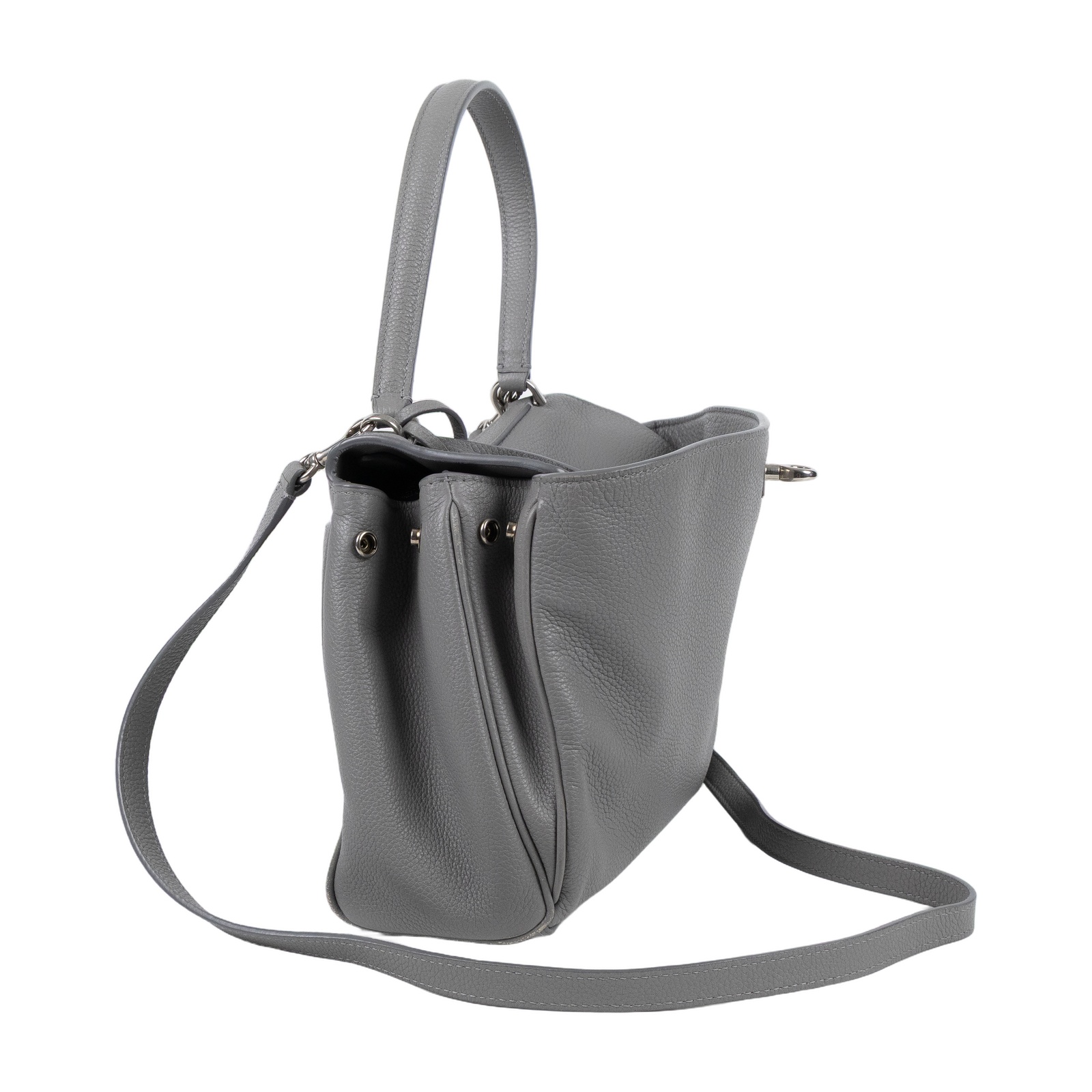 巴黎世家 BALENCIAGA Rodeo Small 手提包 銀色五金 7897792ABV6 灰銀Rodeo SMALL 背帶/鑰匙圈