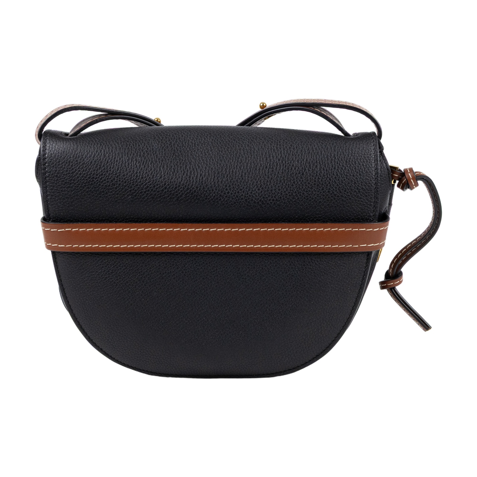羅意威 LOEWE Small Gate bag 小型 小牛皮 肩背包 321.12.T20 黑拚棕GATE SMALL 防塵袋