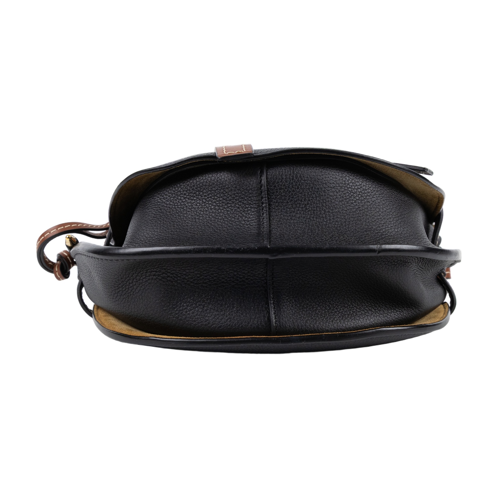 羅意威 LOEWE Small Gate bag 小型 小牛皮 肩背包 321.12.T20 黑拚棕GATE SMALL 防塵袋