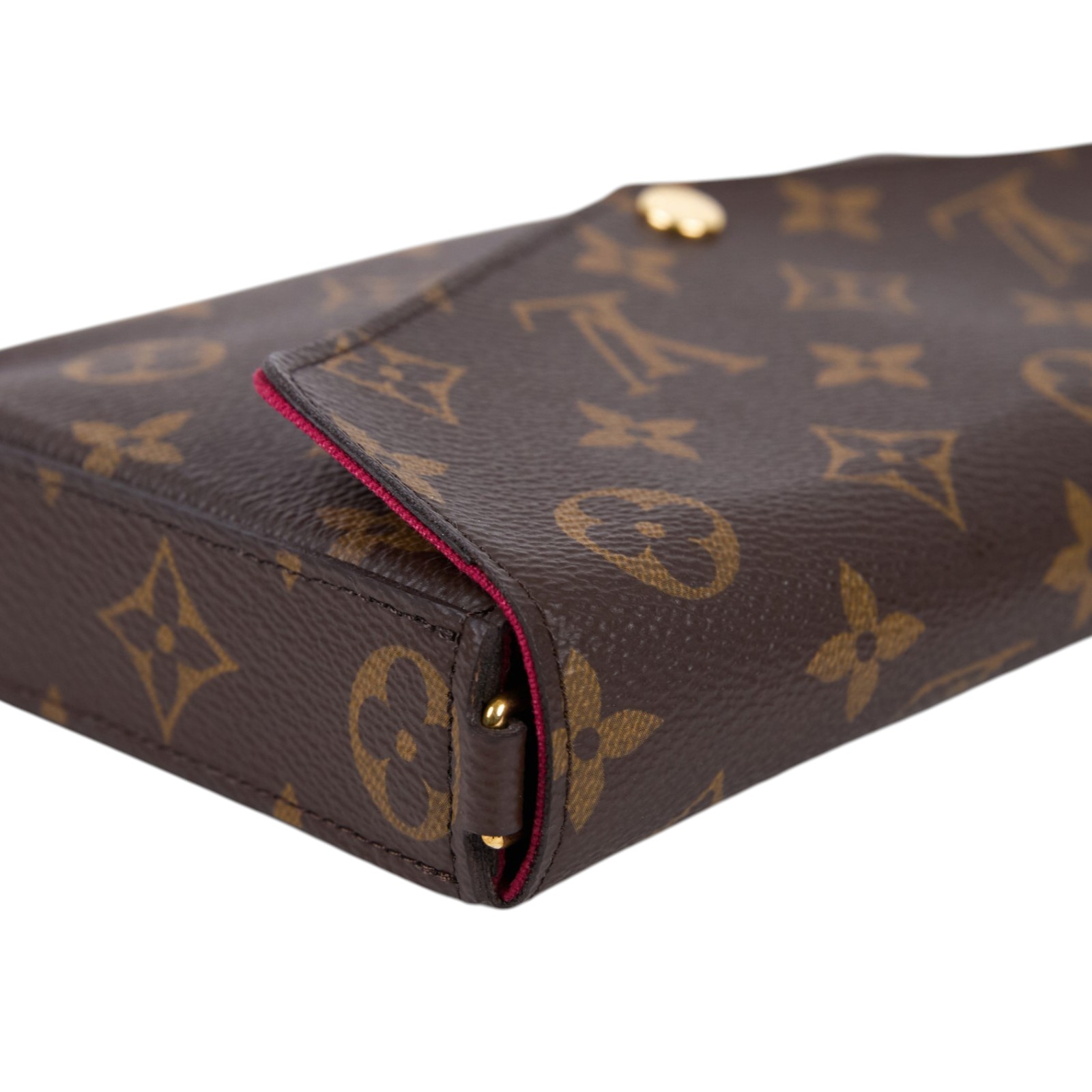 路易威登 LOUIS VUITTON Pochette Félicie 三合一鏈條包 紫紅色 M61276 晶片款  原廠盒子/內袋/鏈帶
