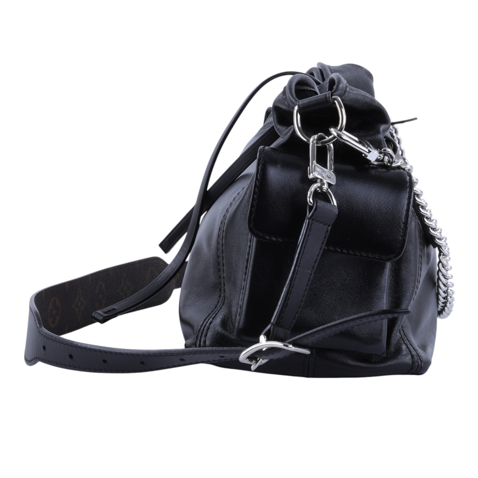 路易威登 LOUIS VUITTON CarryAll Cargo Vibe PM 手提包 黑色 M24861 晶片款  防塵袋/背帶X2/購買證明
