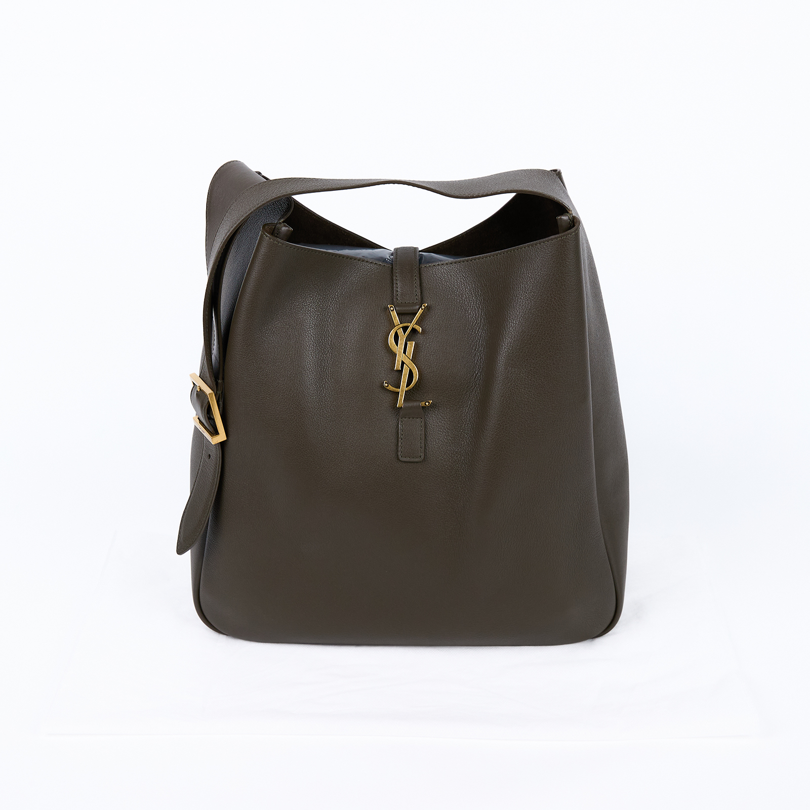 聖羅蘭 YSL SAINT LAURENT LE 5 À 7 滑面皮革 柔軟 大型 手袋 手提 肩背包 753837AAAUQ  無附屬品