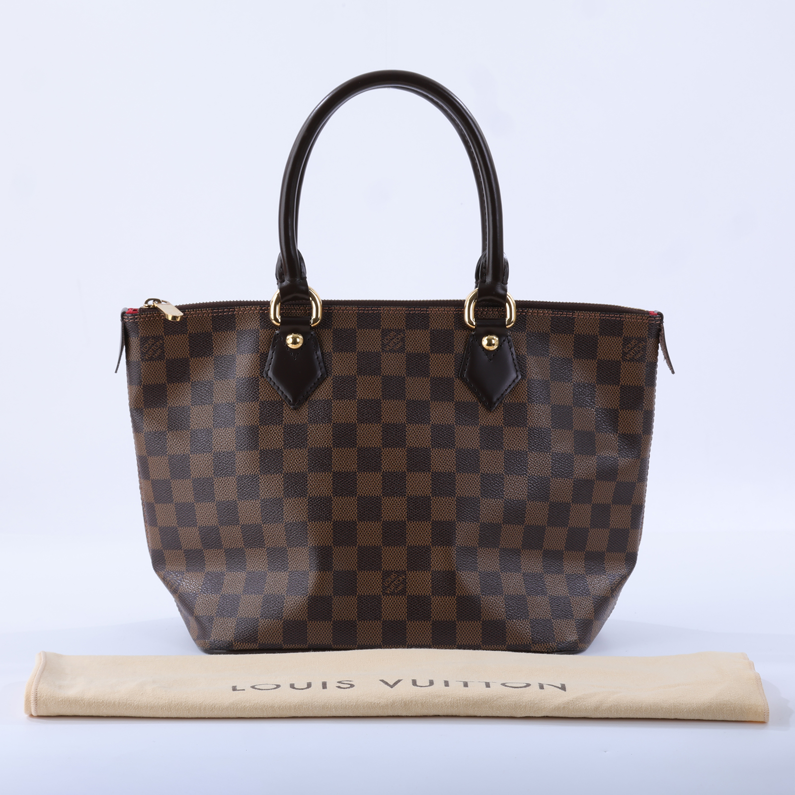 路易威登 LOUIS VUITTON Saleya PM 手提包 棕棋盤格 N51183 棋盤格 Saleya PM 防塵袋