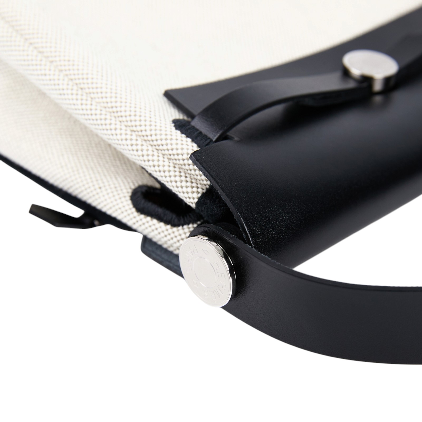 愛馬仕 Hermes Herbag Zip 20 銀色五金 Écru Amande Noir H085414CKAH /K TS 012 AU  防塵袋/原廠盒子/購買證明