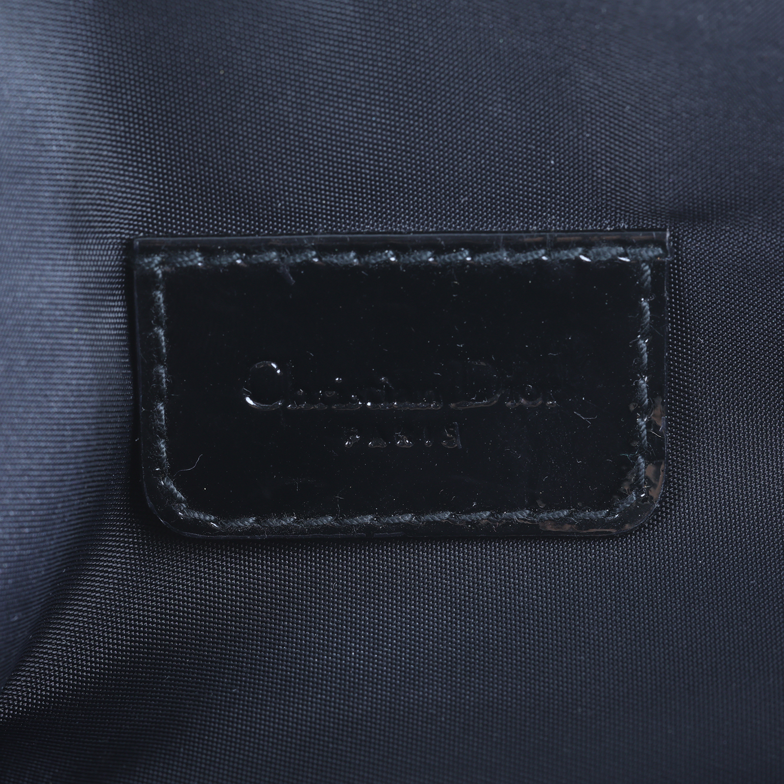迪奧 CHRISTIAN DIOR Mini Saddle Bag 迷你 手提包 馬鞍包 腋下包  黑緹花帆布SADDLE腋下包 防塵袋