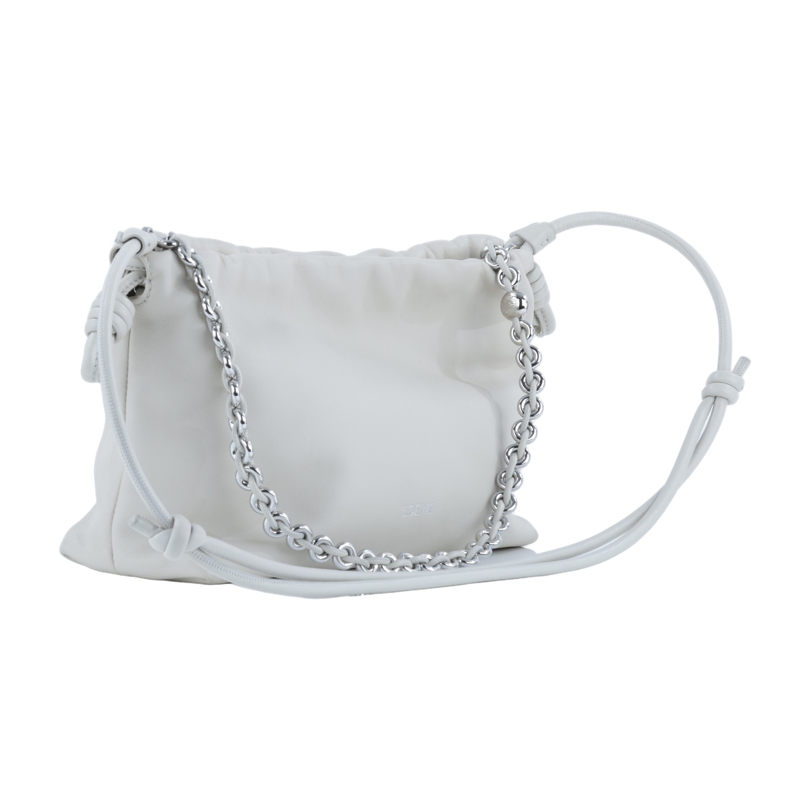 羅意威 LOEWE Flamenco Purse 中型 A411FCRXAP 米白Flamenco Purse中號 背帶/防塵袋